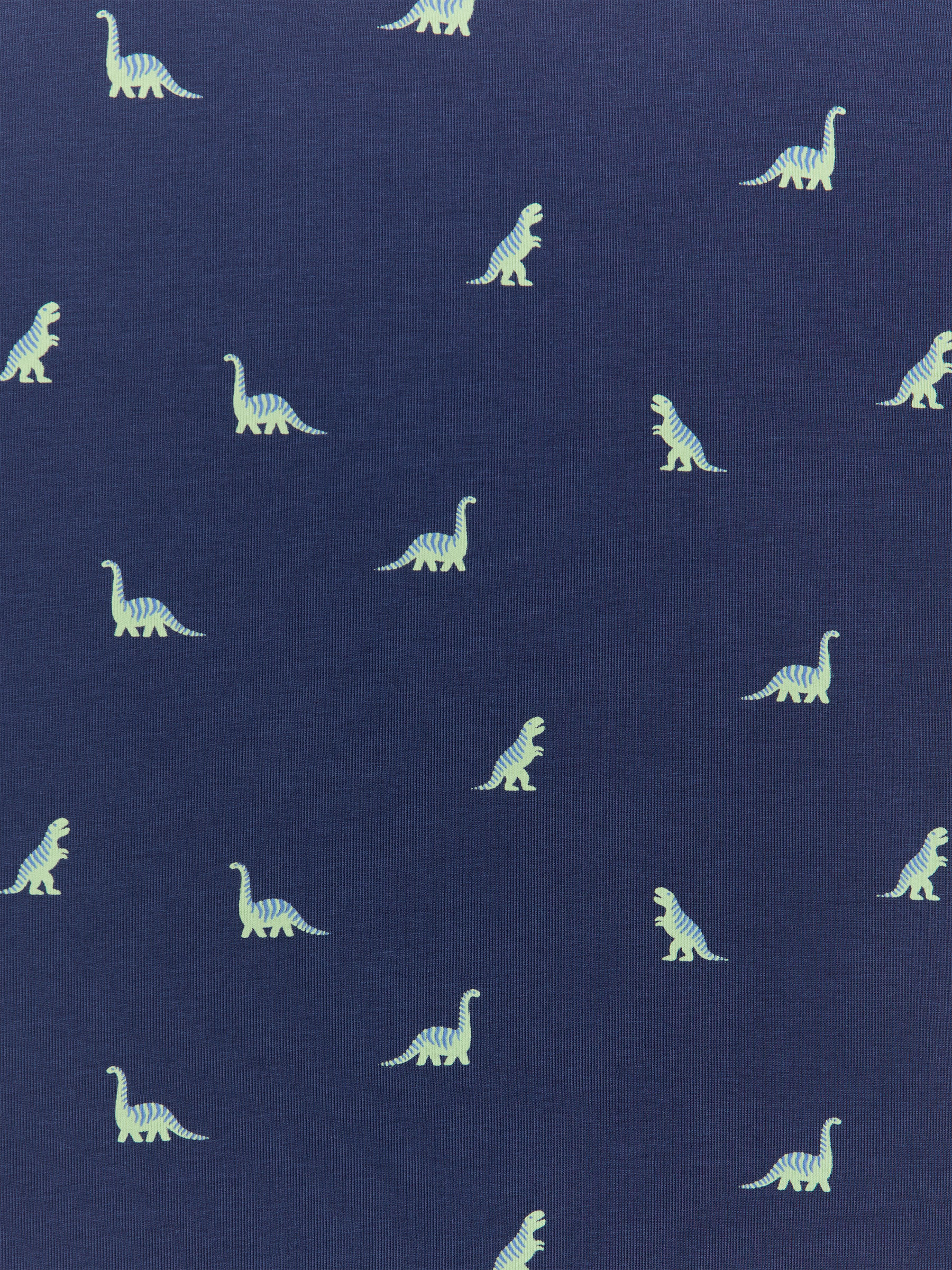 Zweiteiliger kurzer Pyjama aus Jersey - Dunkelblau/Dinosaurier - Kinder - StillMedia/DescriptiveDetail - 1