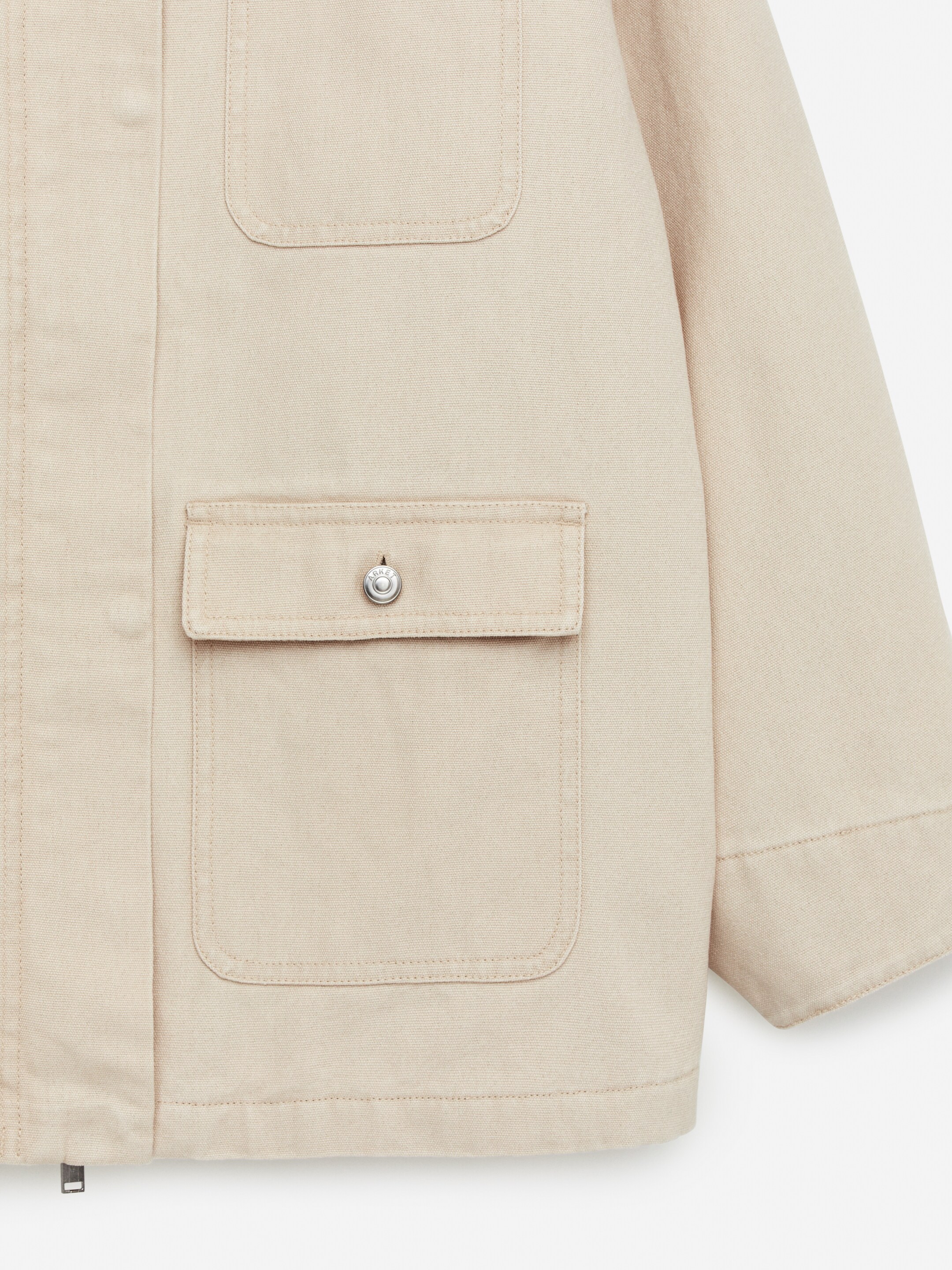 Zobrazit větší obrázek: Podšitá plátěná bunda - Light Beige - ŽENY | H&M CZ 4