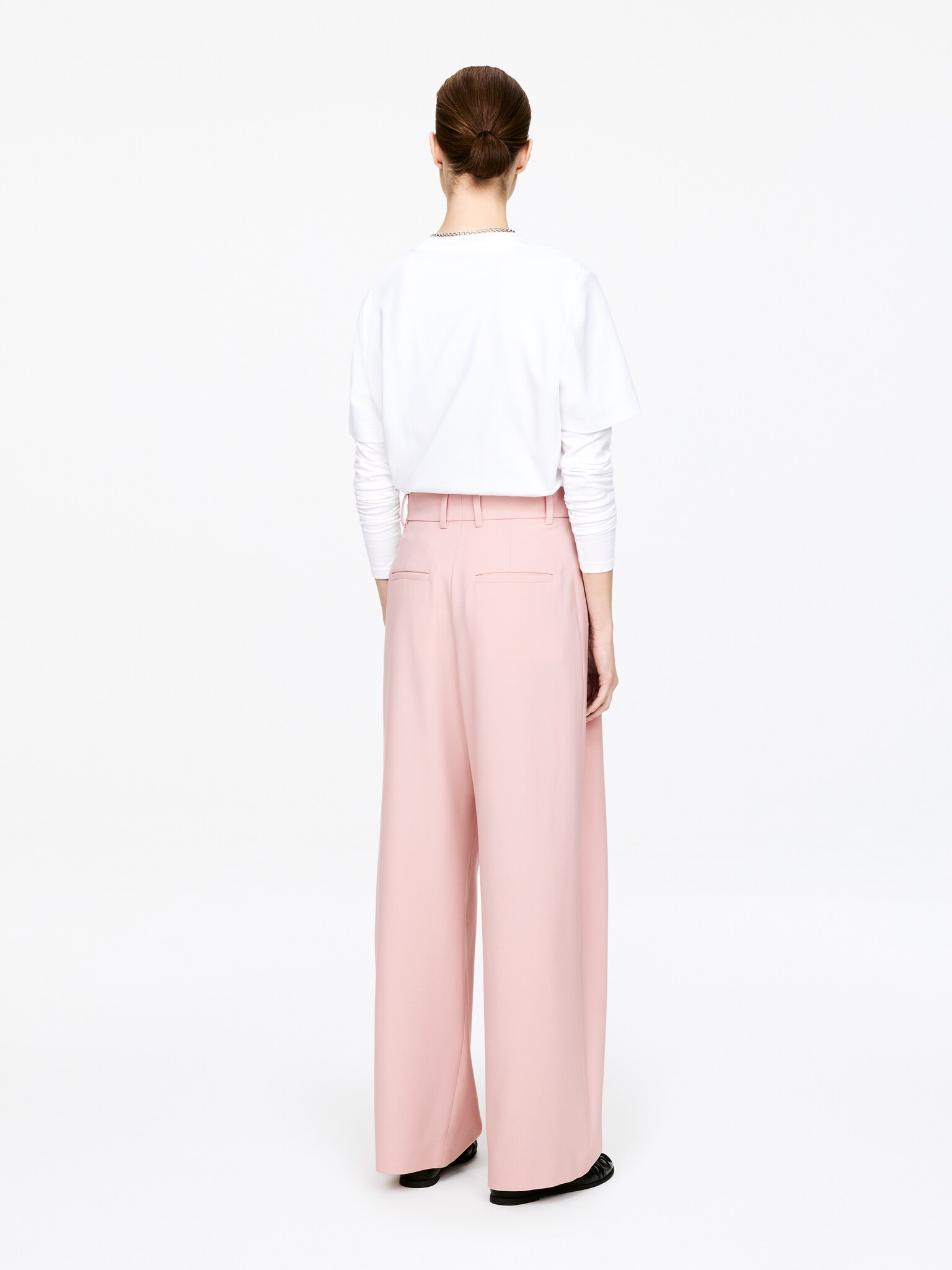 Draped Pleated Trousers - Salmon - 4