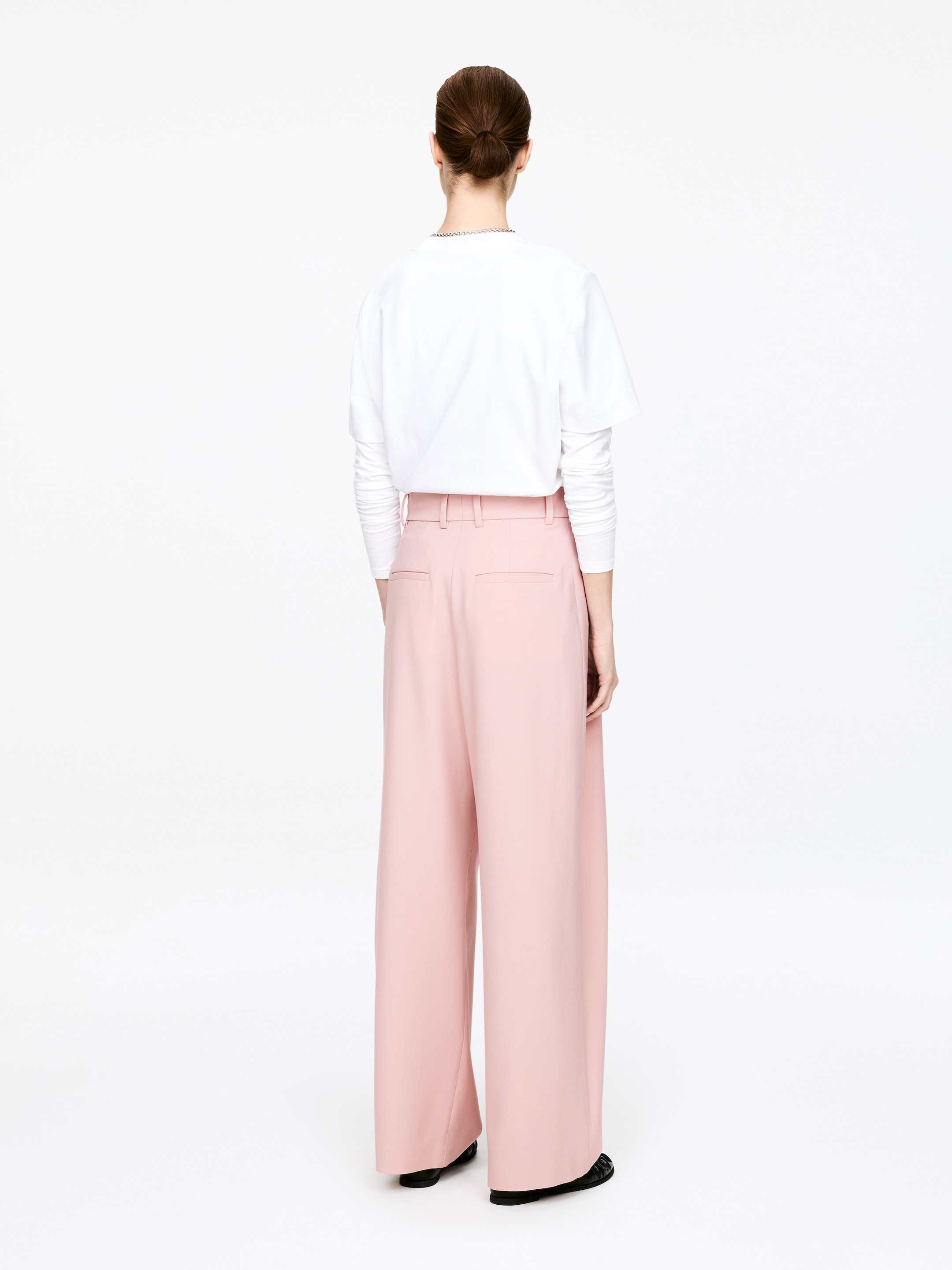 Pantalon plissé drapé - Rose - Relaxed fit - Femme - StillMedia/Lookbook - 3
