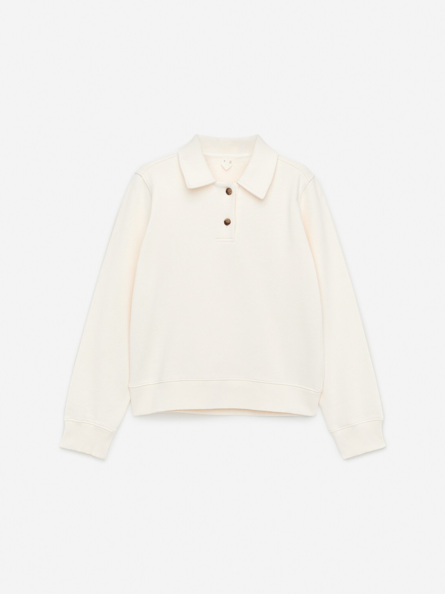 Polo en tissu éponge - Blanc cassé/Rouge - 1