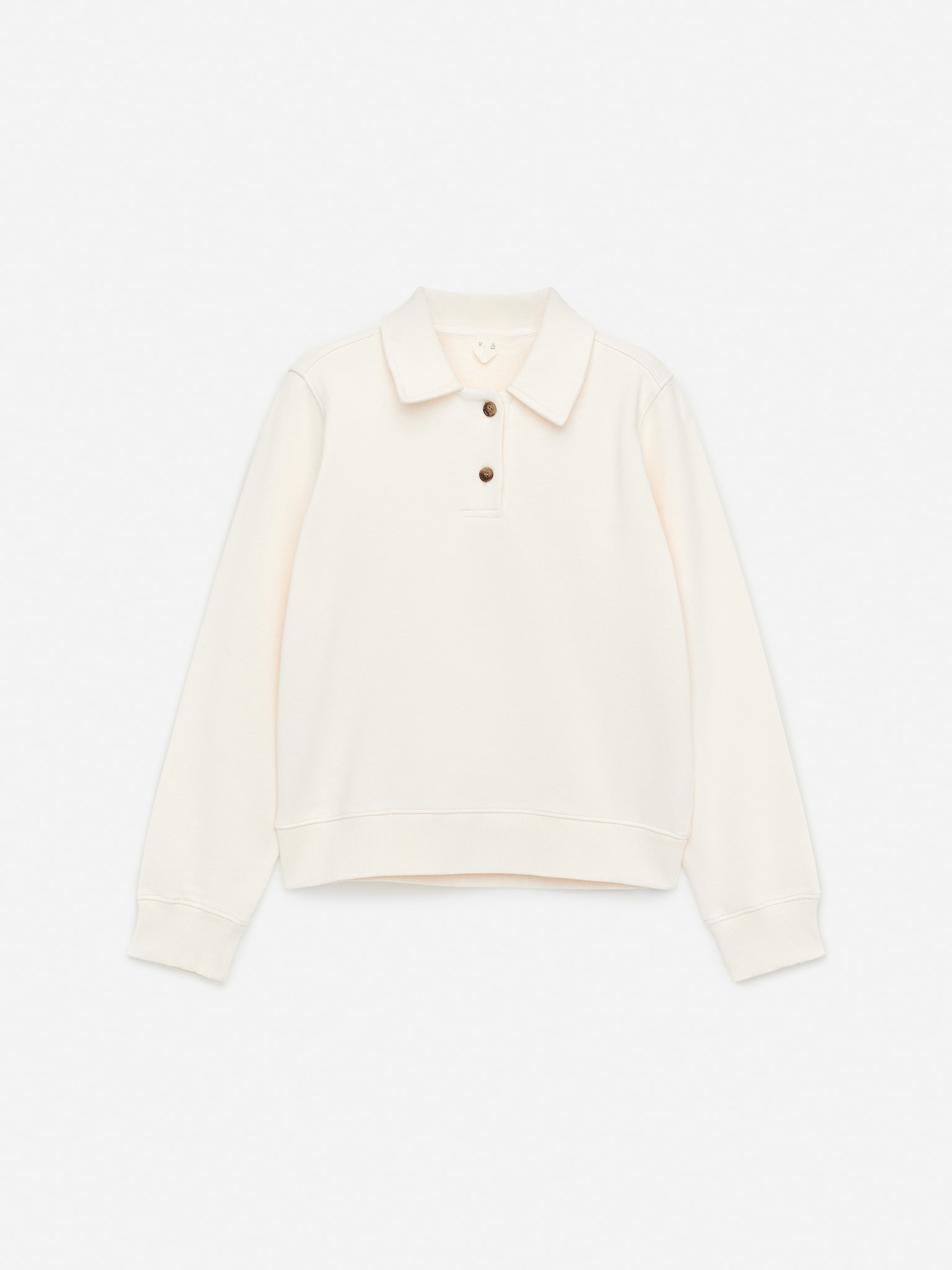Poloshirt aus Frottee - Cremeweiß - 1