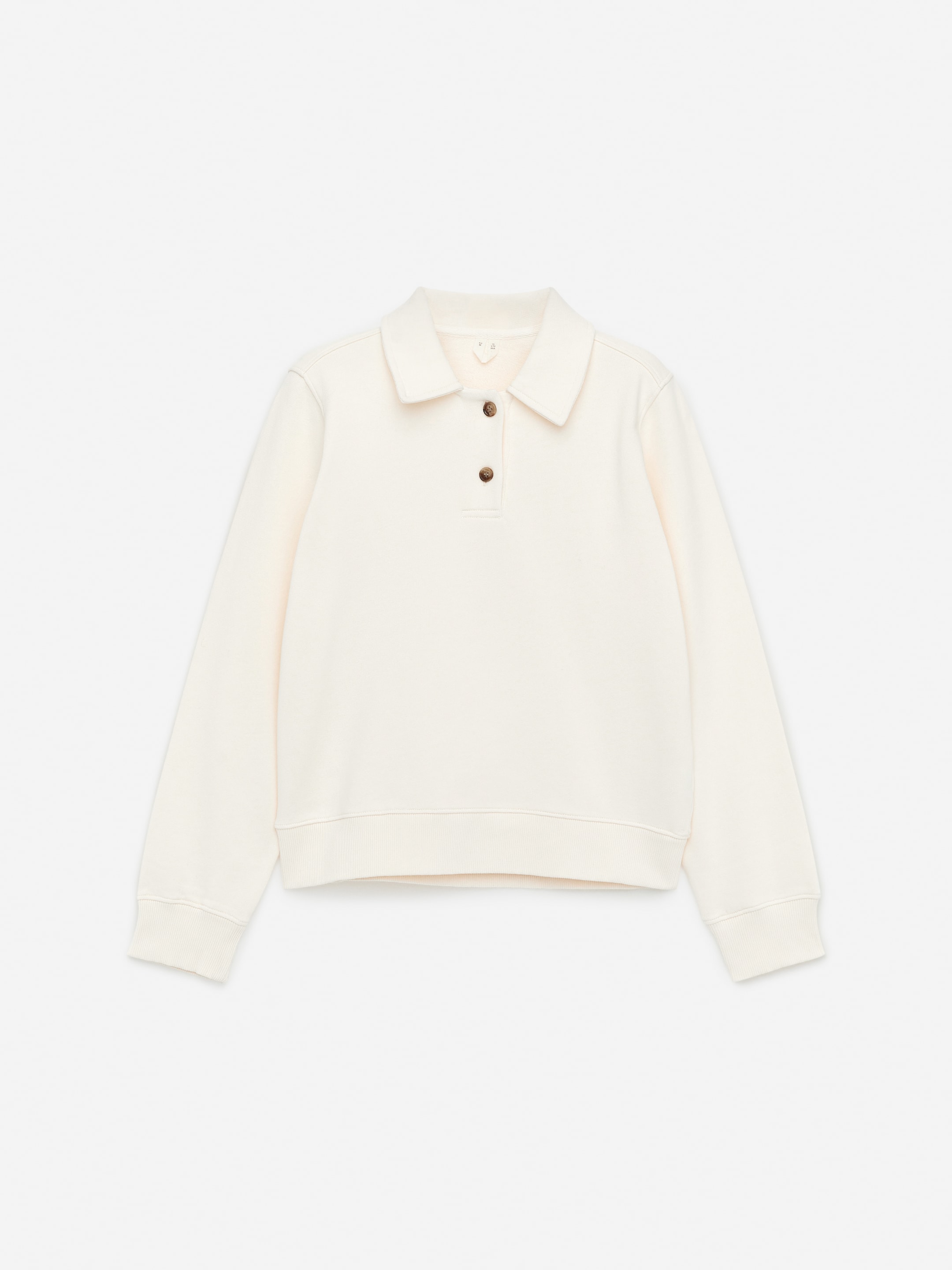 Terry Polo Shirt-#E9E4DA-14426