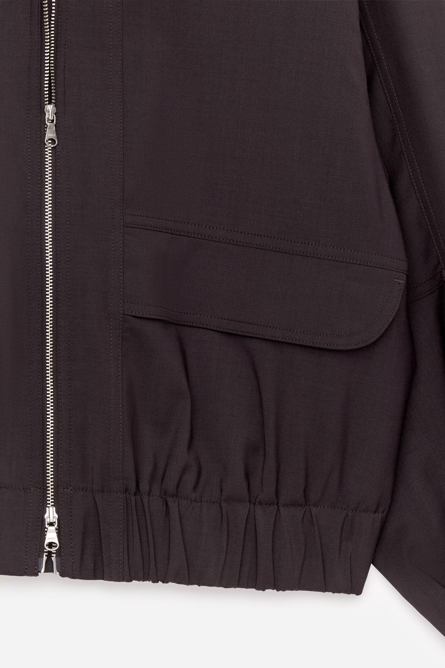 Reißverschlussjacke - Dunkelbraun - 6