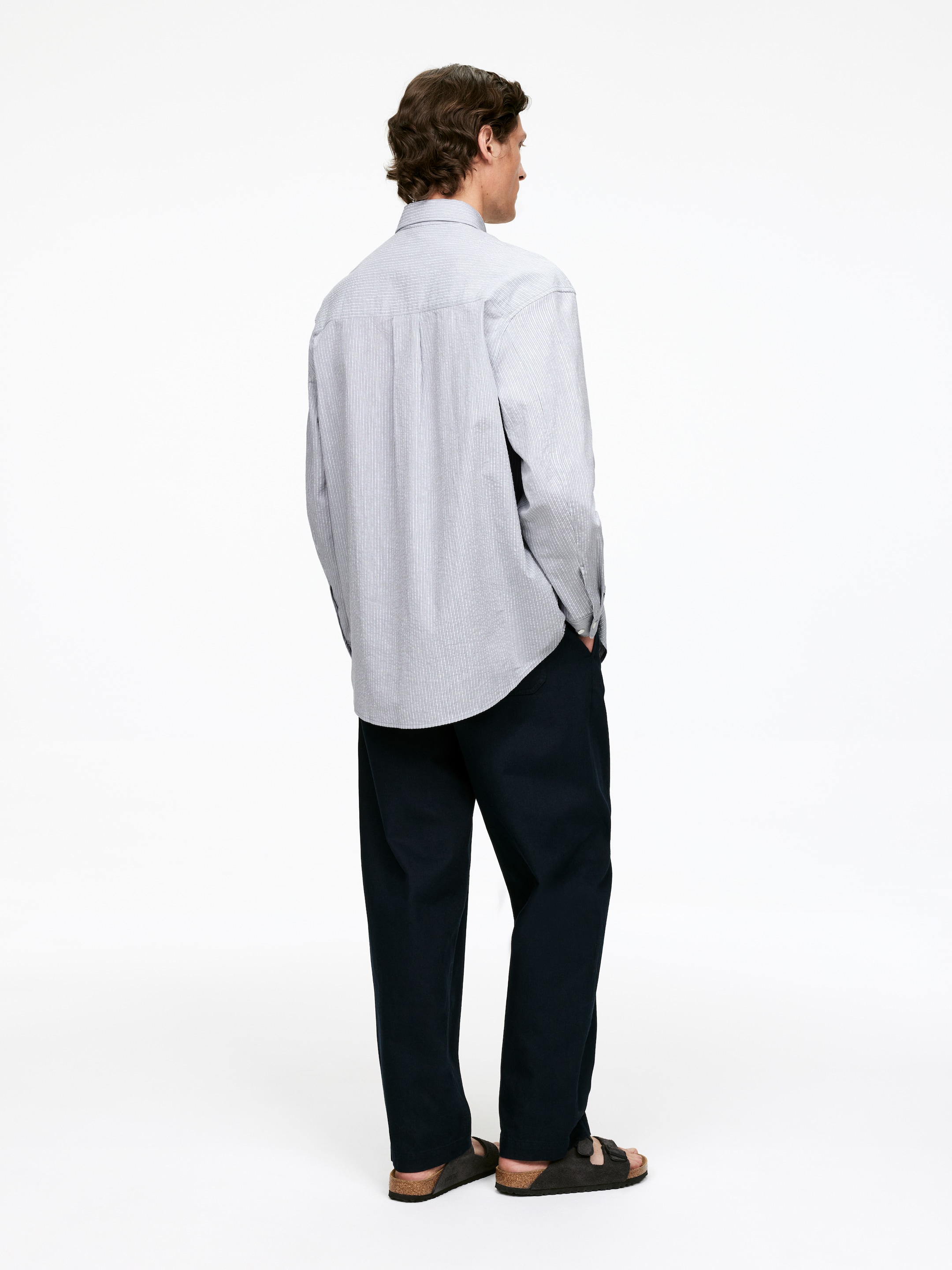 Zobacz większy obraz: Luźna koszula z kory - Szary - ON | H&M PL 2