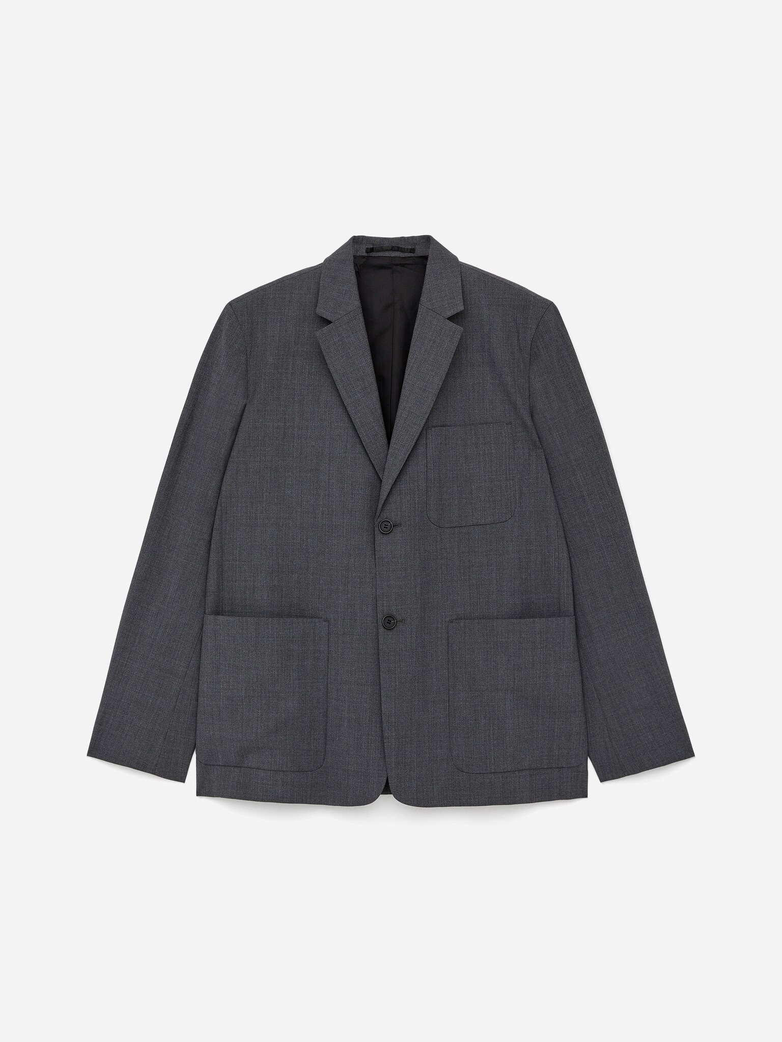 Blazer en laine - Gris chiné - 1