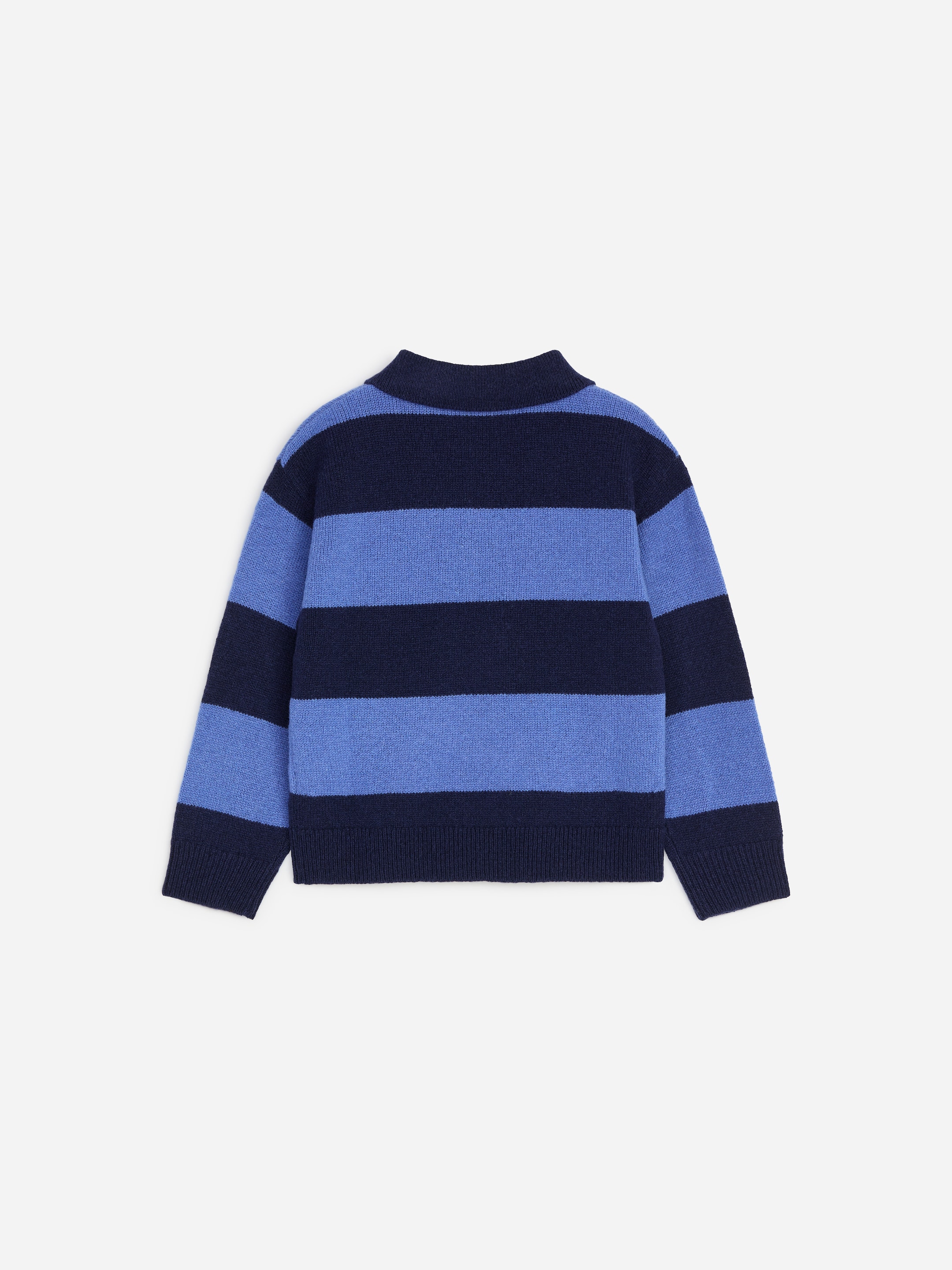 Knitted Wool Polo Shirt - Blue - Relaxed fit - children - StillMedia/DescriptiveStillLife - 1