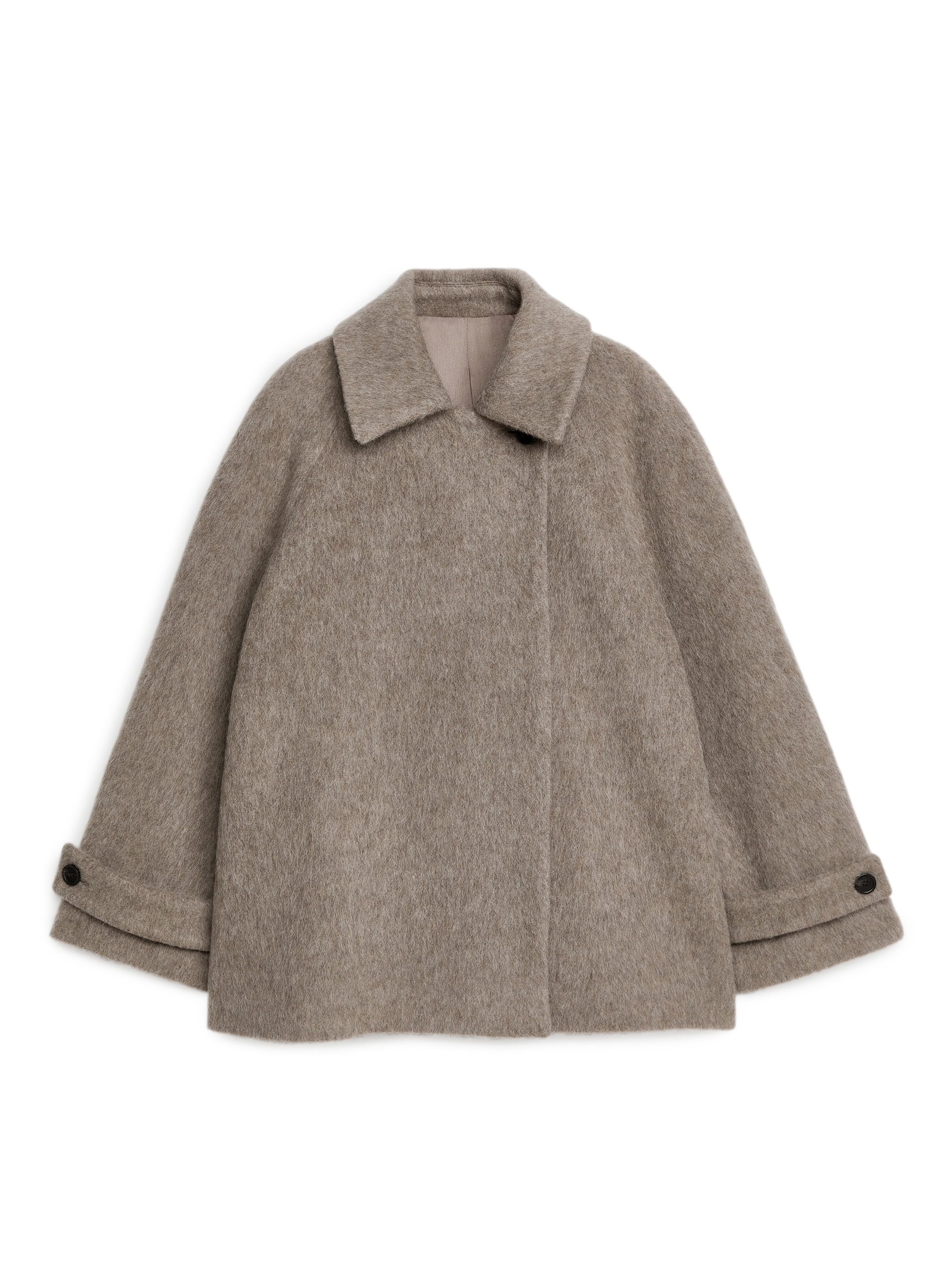 Grösseres Bild ansehen: Mantel aus Wollmischung - Dunkelbeige - DAMEN | H&M CH 1