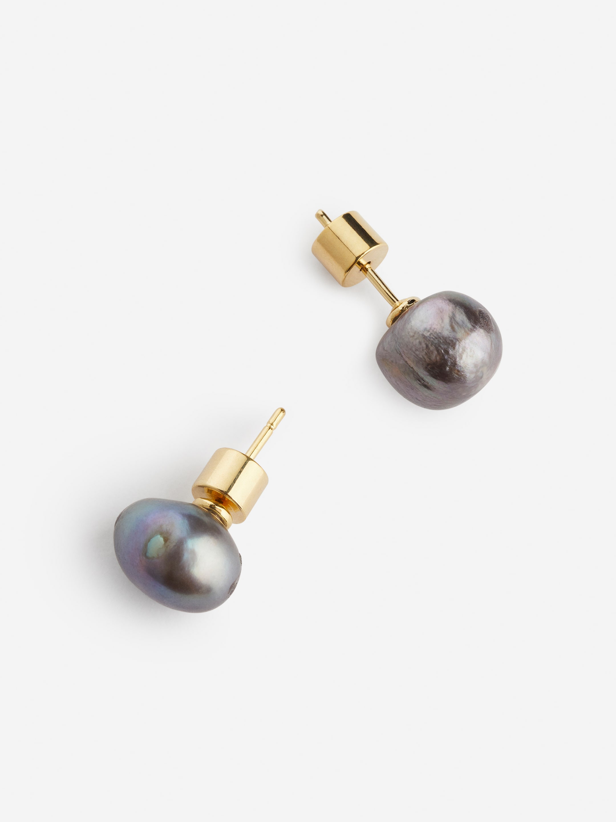 Ohrstecker mit Süßwasserperle - Dunkle Perle/Gold - Damen - StillMedia/DescriptiveDetail - 1