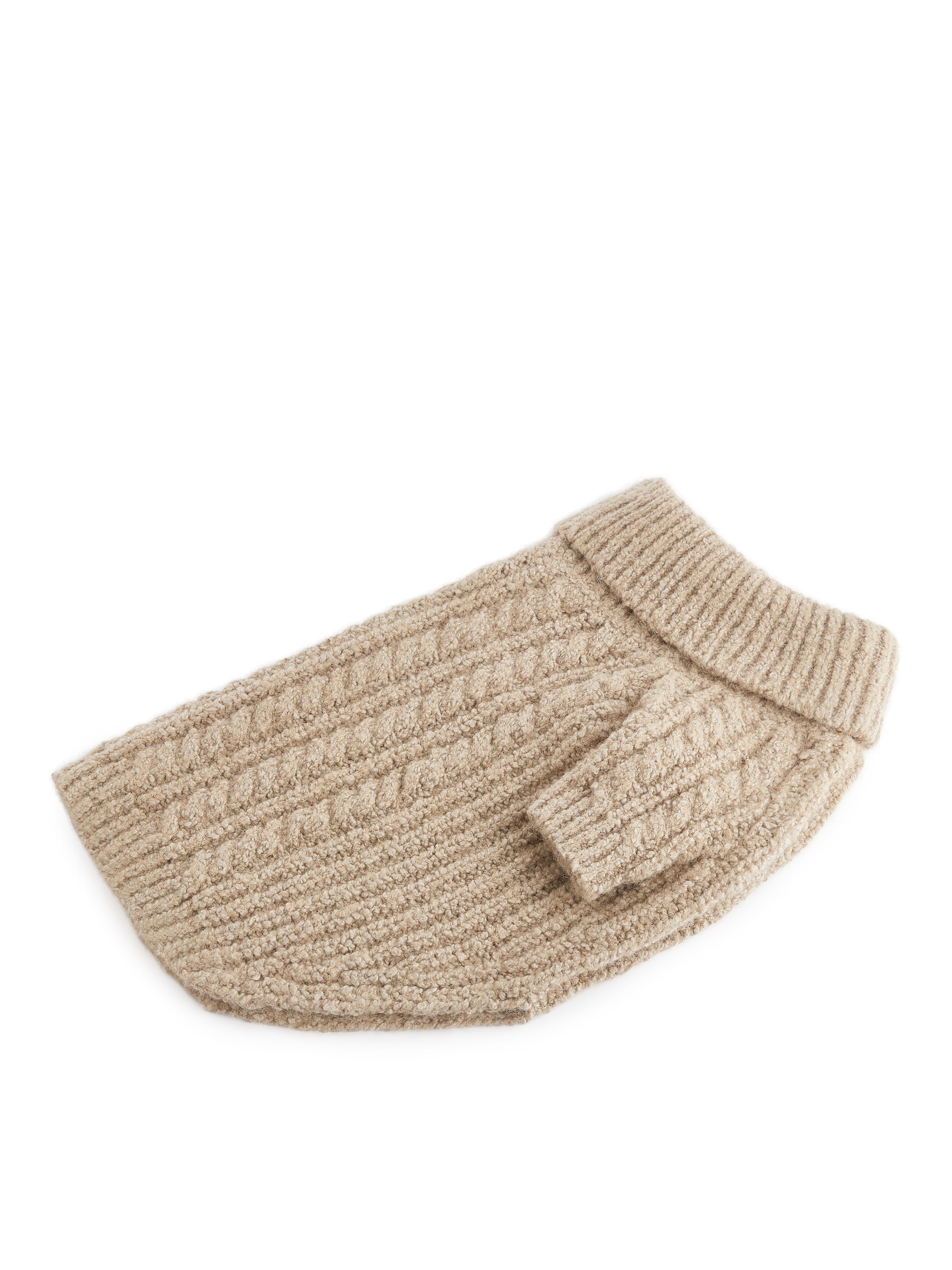Kabelstickad hundjacka-#978F78-13224