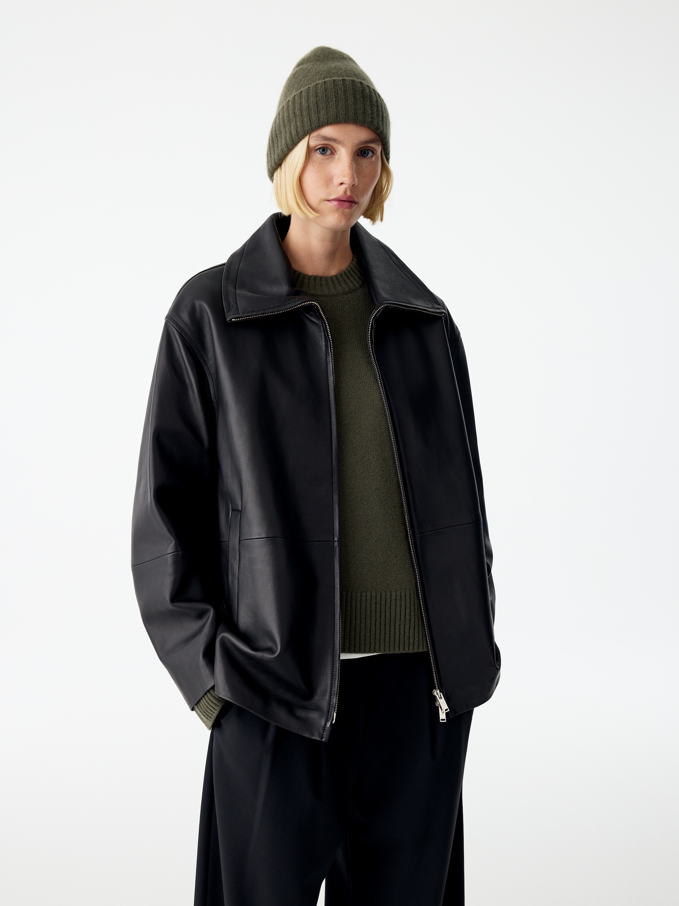Cashmere beanie - Green - women - StillMedia/Lookbook - 2