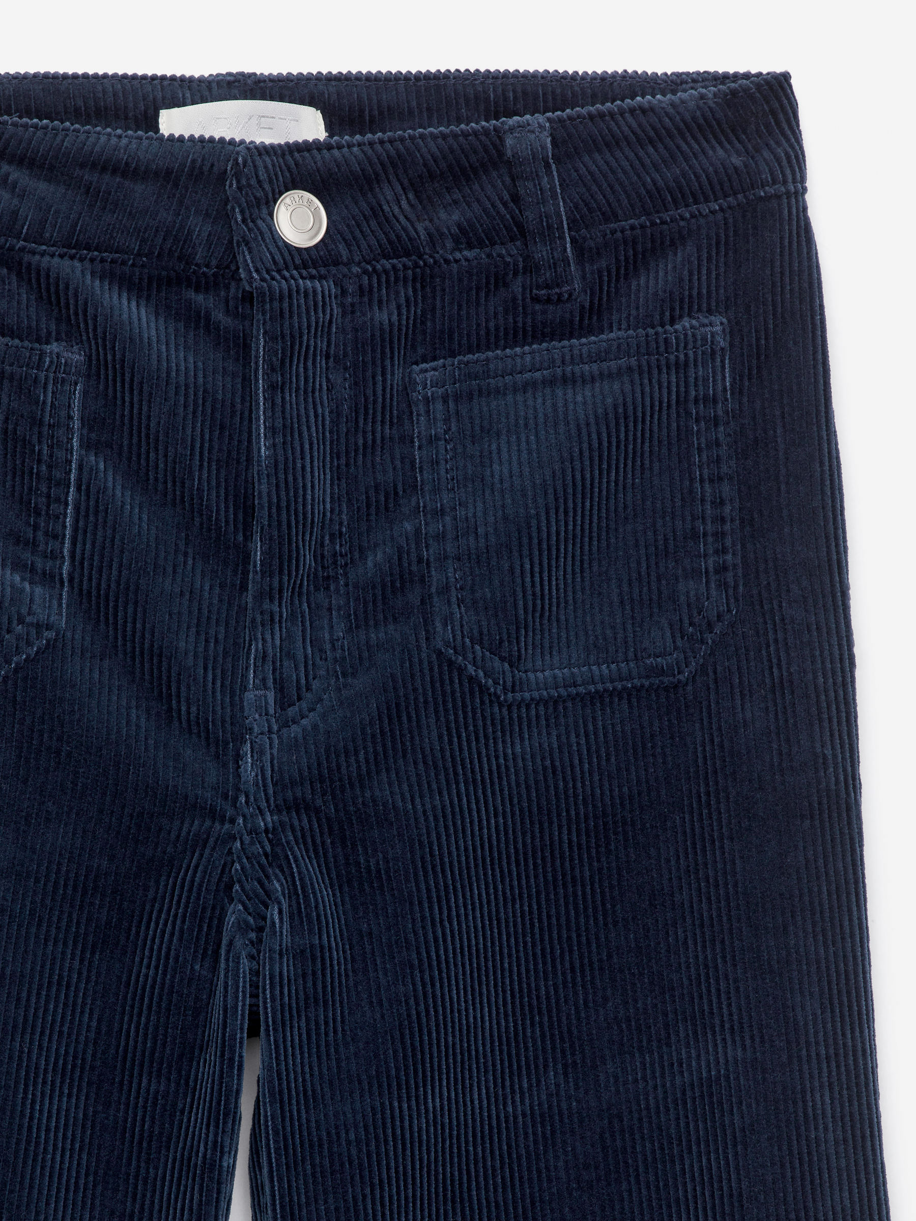 Flared Corduroy Trousers - Dark Blue - Regular fit - Children - StillMedia/DescriptiveDetail - 3