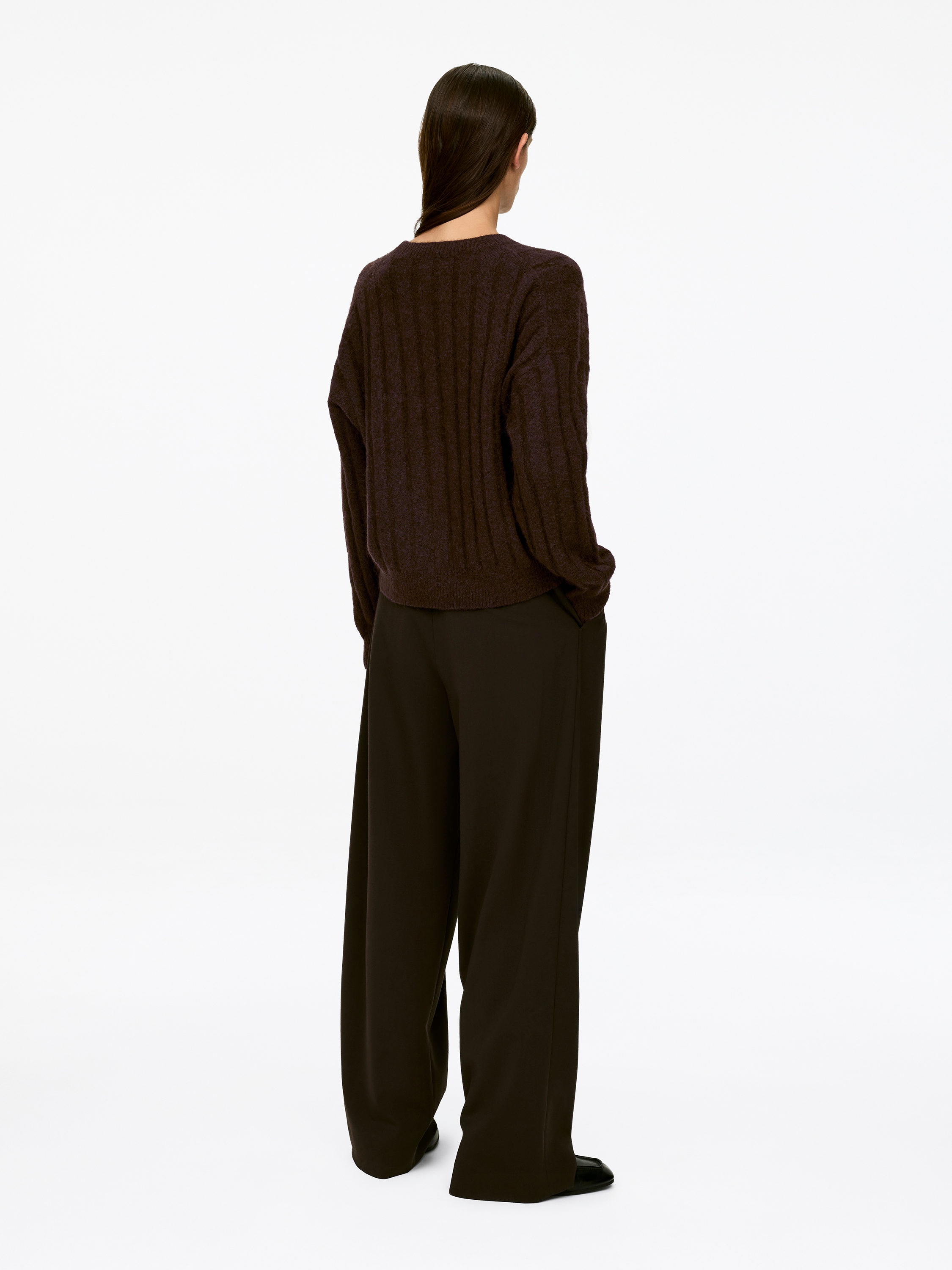 Mohair Wool-Blend Jumper - Dark Brown - Relaxed fit - Women - StillMedia/Lookbook - 10