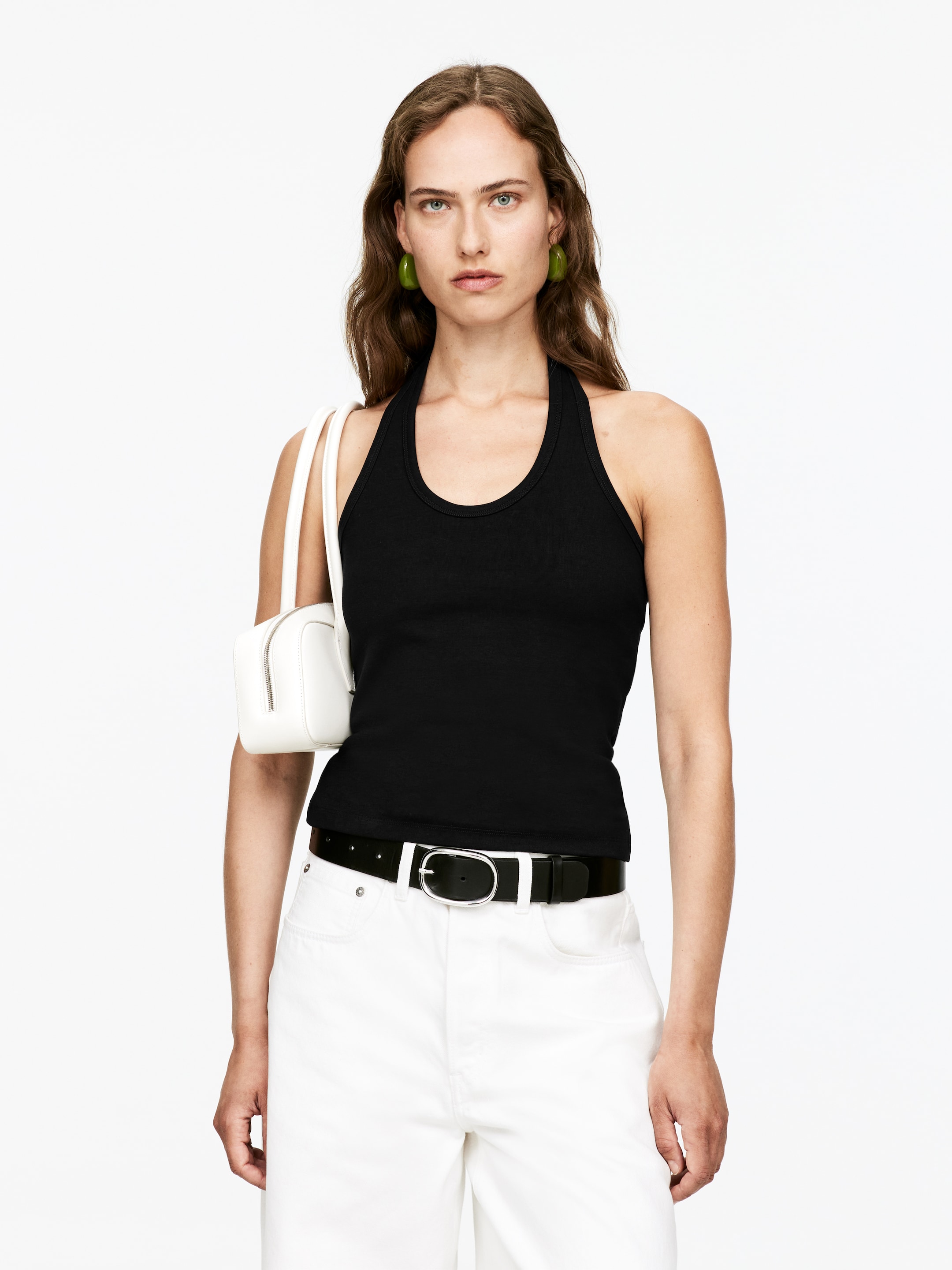 Zobraziť väčší obrázok: Halterneck top - Black - ŽENY | H&M SK 1