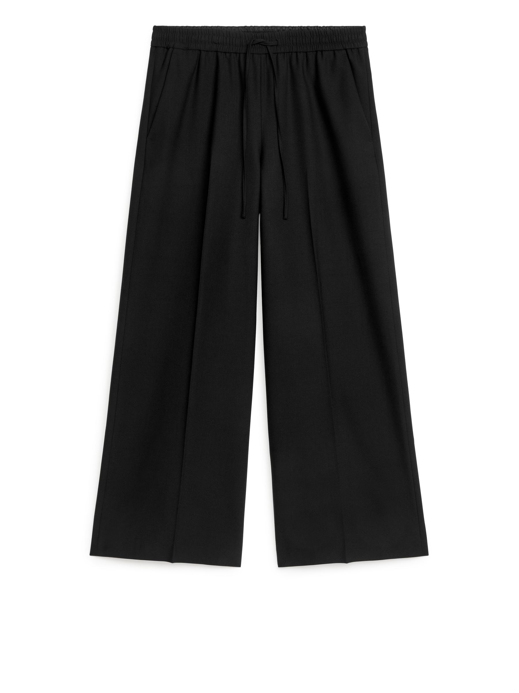 Wide-Leg Trousers - Black - Relaxed fit - Women - StillMedia/DescriptiveStillLife - 1