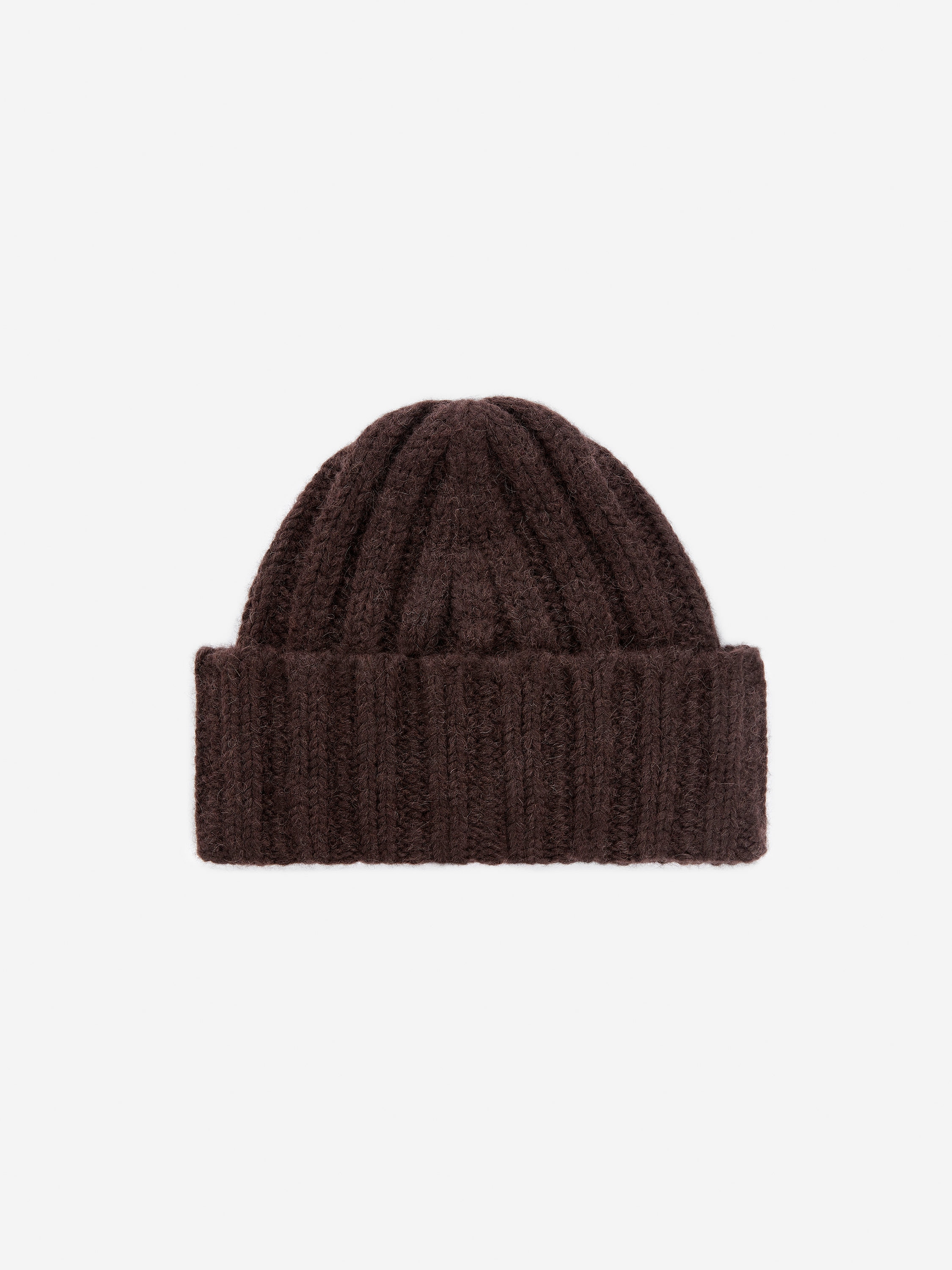 Wool-Alpaca Blend Beanie – Dark Brown – Women – ARKET NL