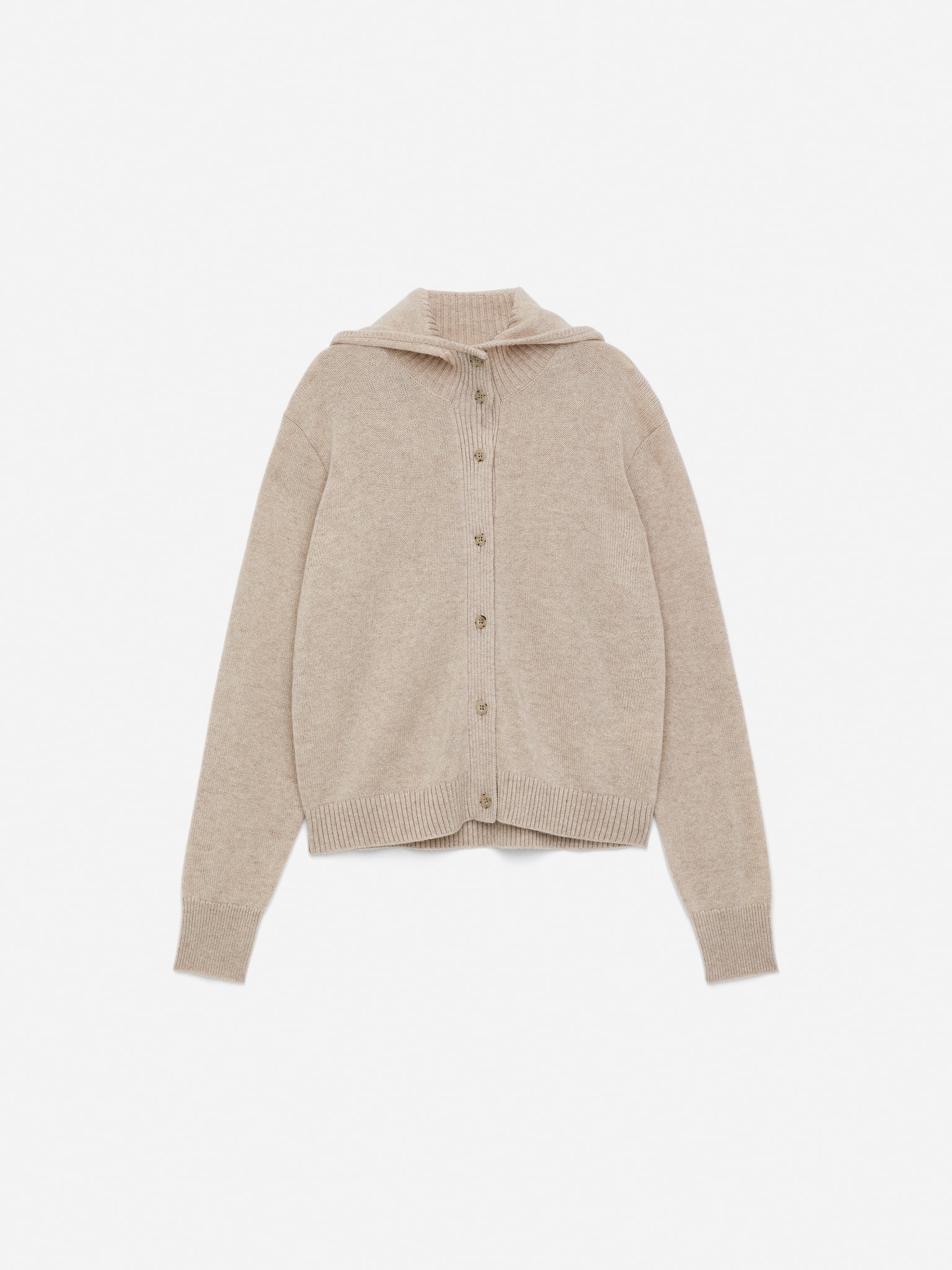 Pull à capuche en pur cachemire - Beige - 2