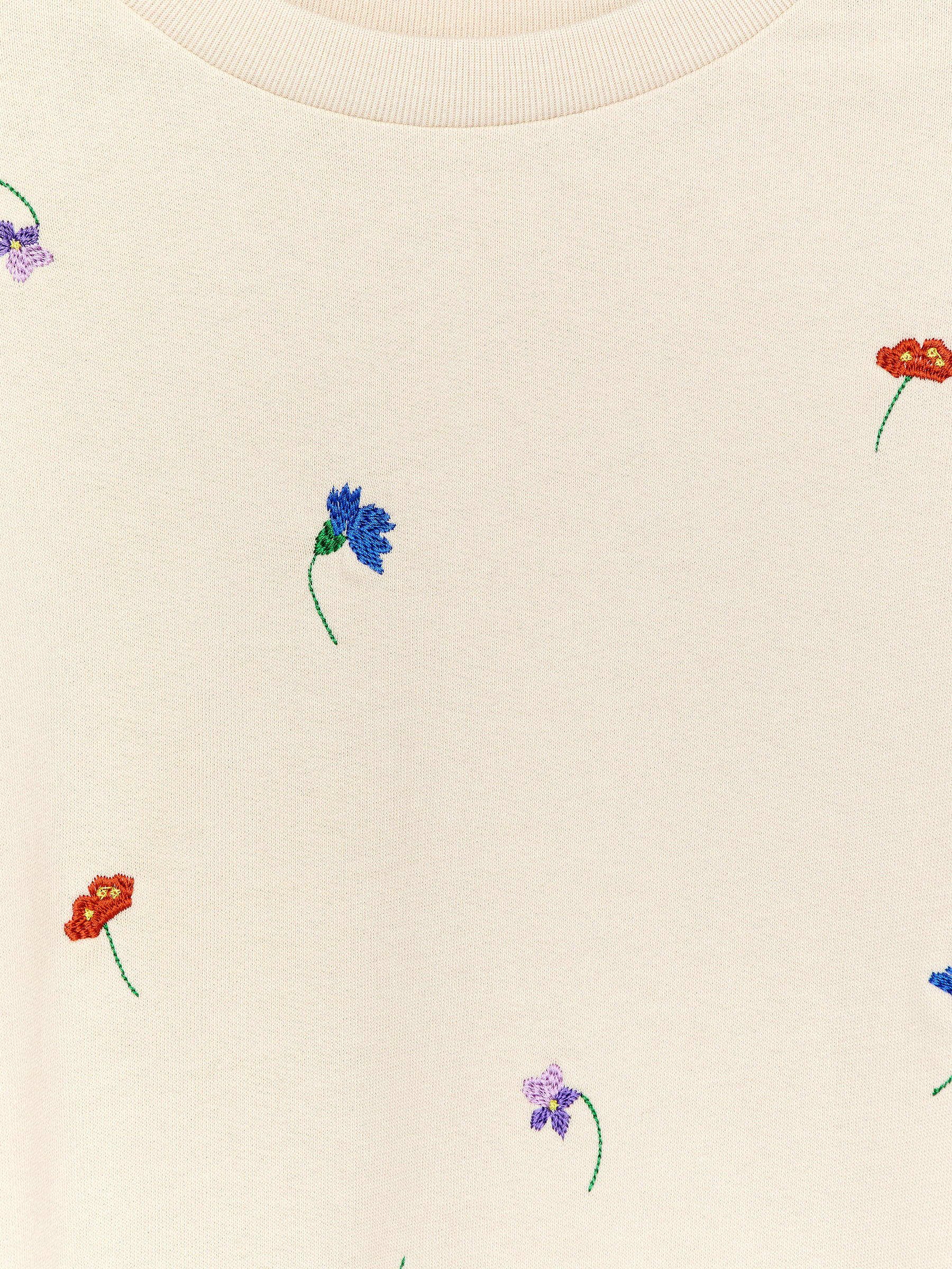 Frill Sweatshirt - Beige/Floral - Loose fit - Children - StillMedia/DescriptiveDetail - 2