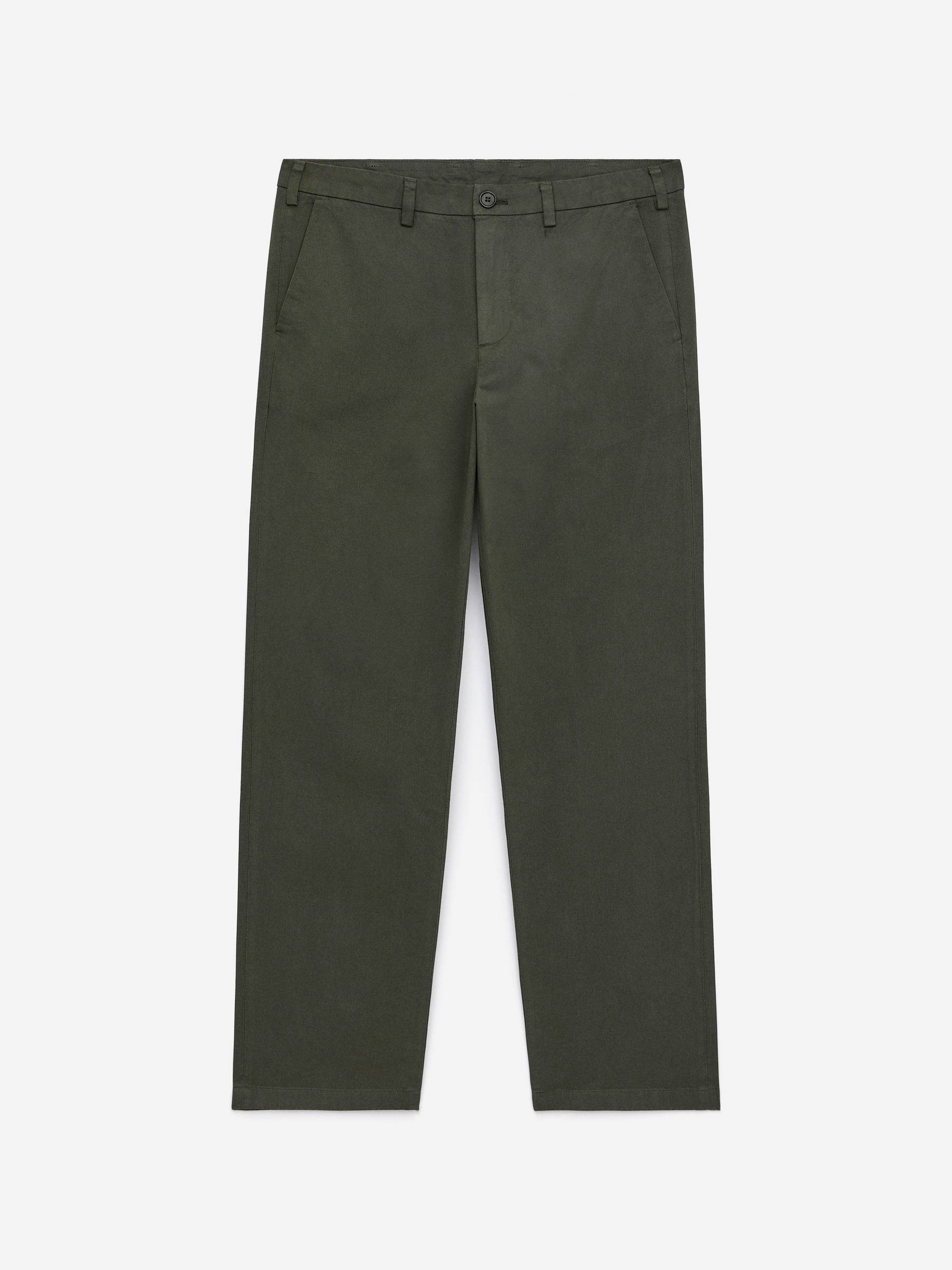Straight Cotton Chinos-Green-16081