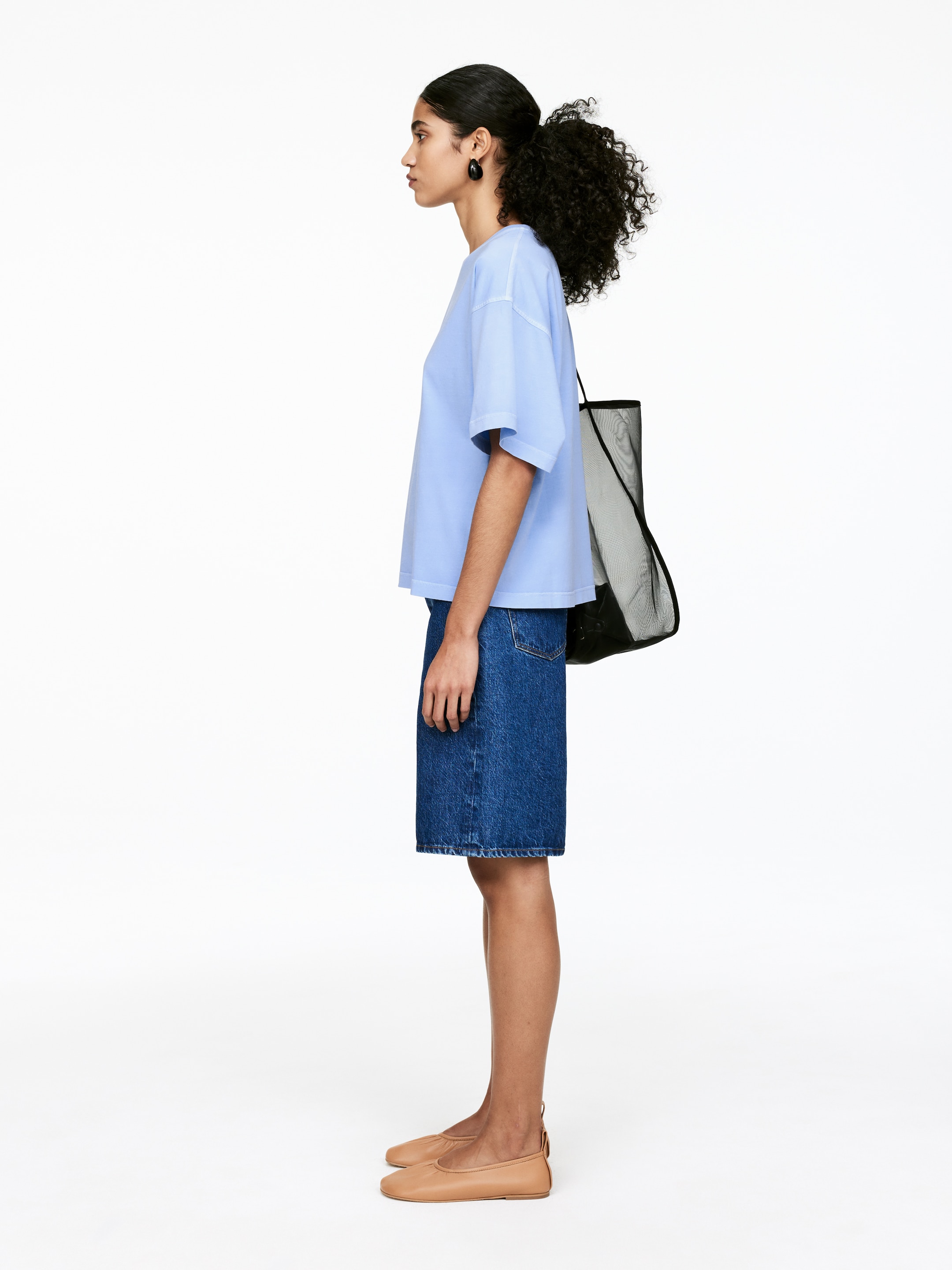 Ver imagen más grande: Camiseta de algodón - Azul claro - MUJER | H&M ES 3