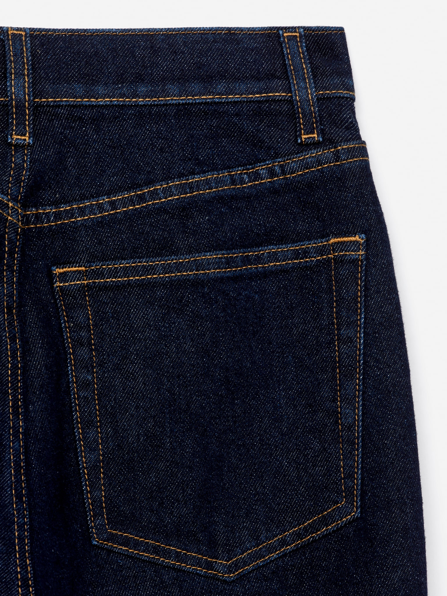 Jean évasé taille haute RAIN - Bleu foncé/Bleu moyen - 4