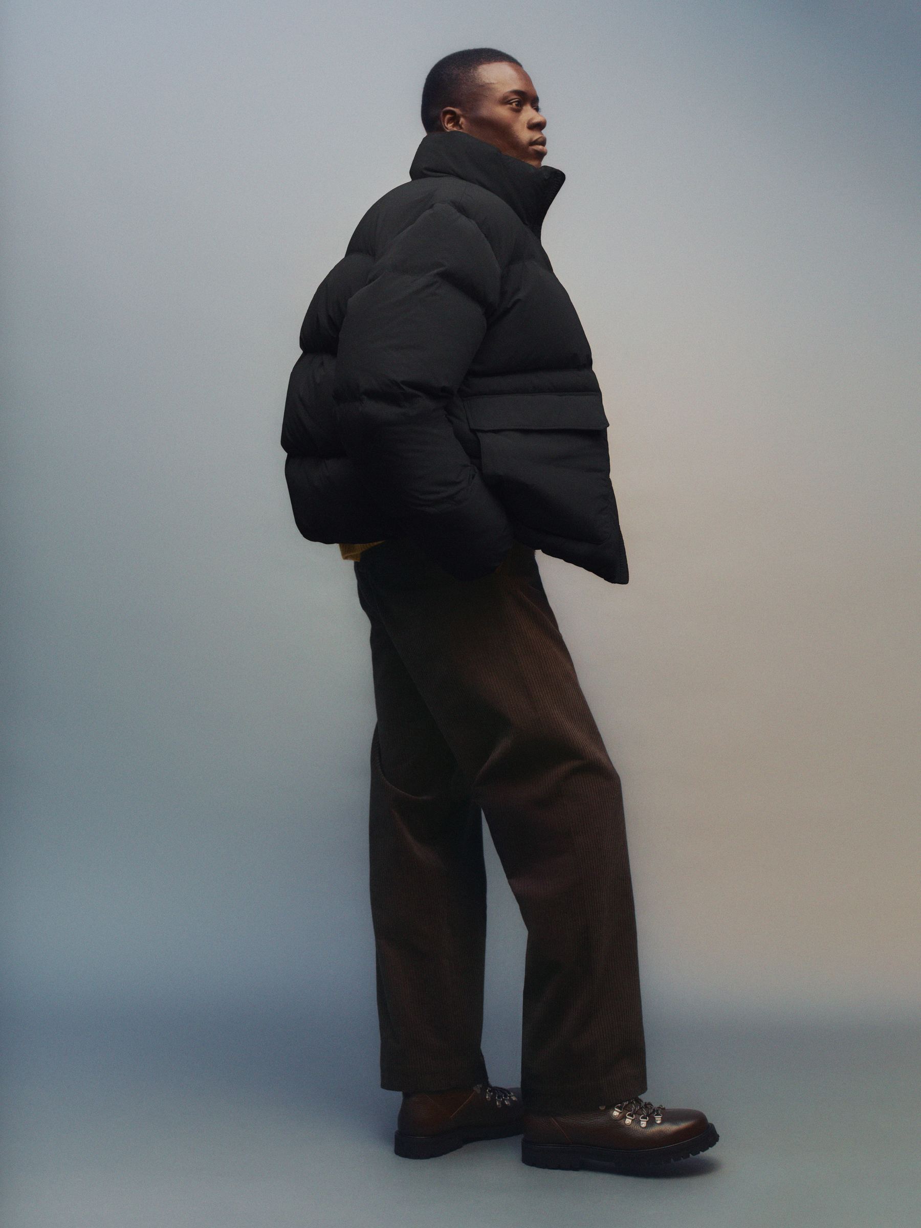 Upcycled Down Jacket - Black - Regular fit - Men - StillMedia/Environmental - 1