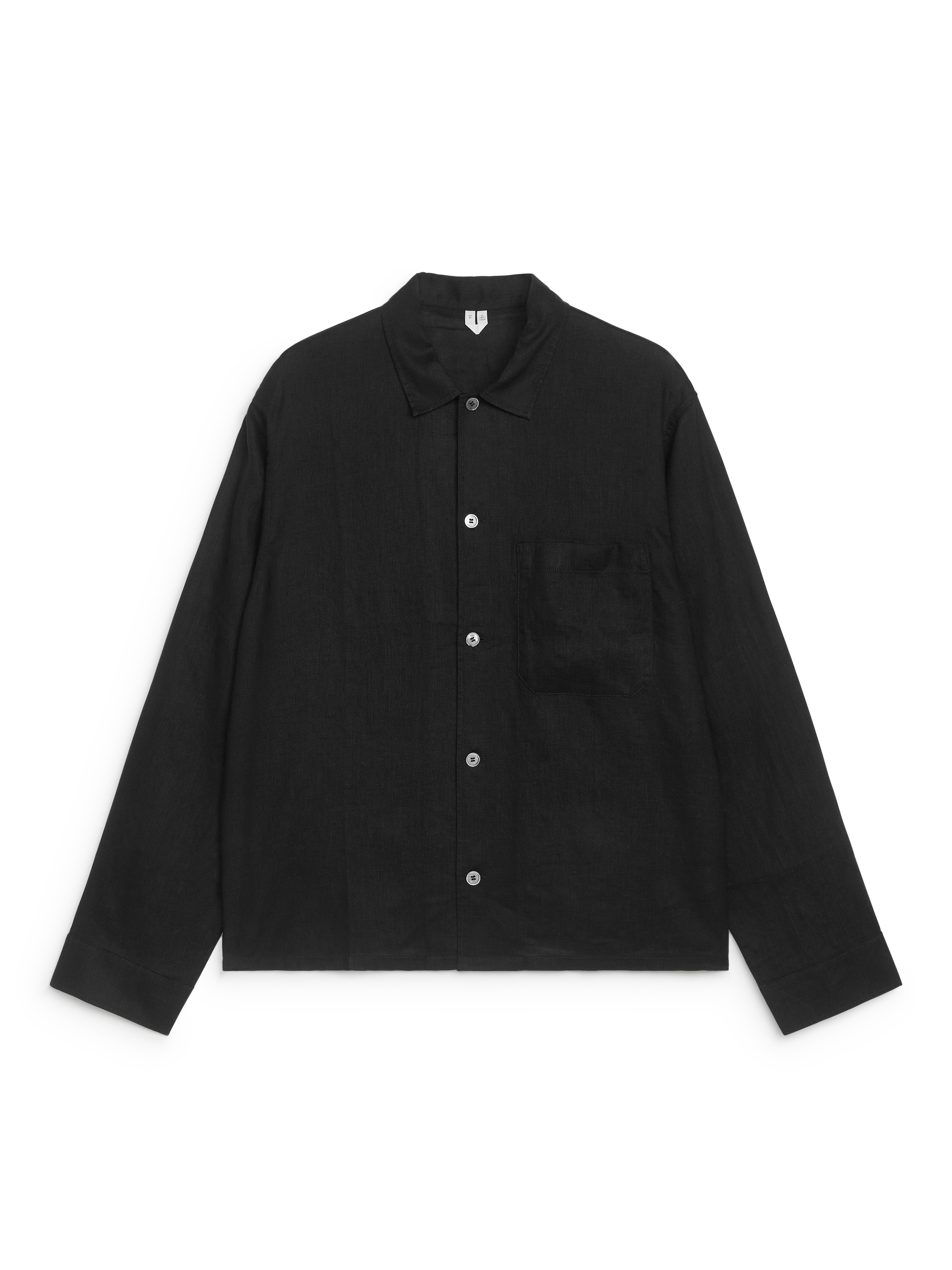 Zobacz większy obraz: Linen Shirt - Czarny - ON | H&M PL 1