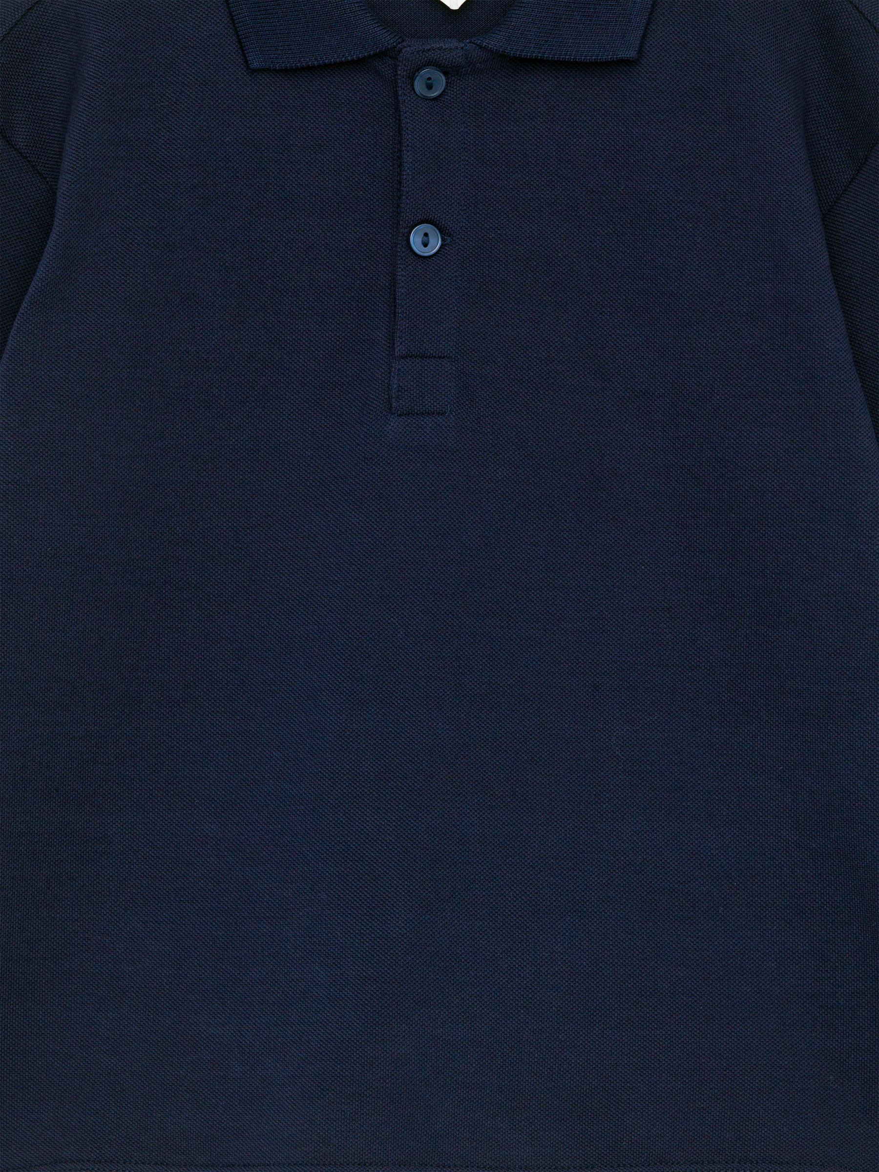 Cotton Polo Shirt - Dark Blue - Regular fit - Children - StillMedia/DescriptiveDetail - 5