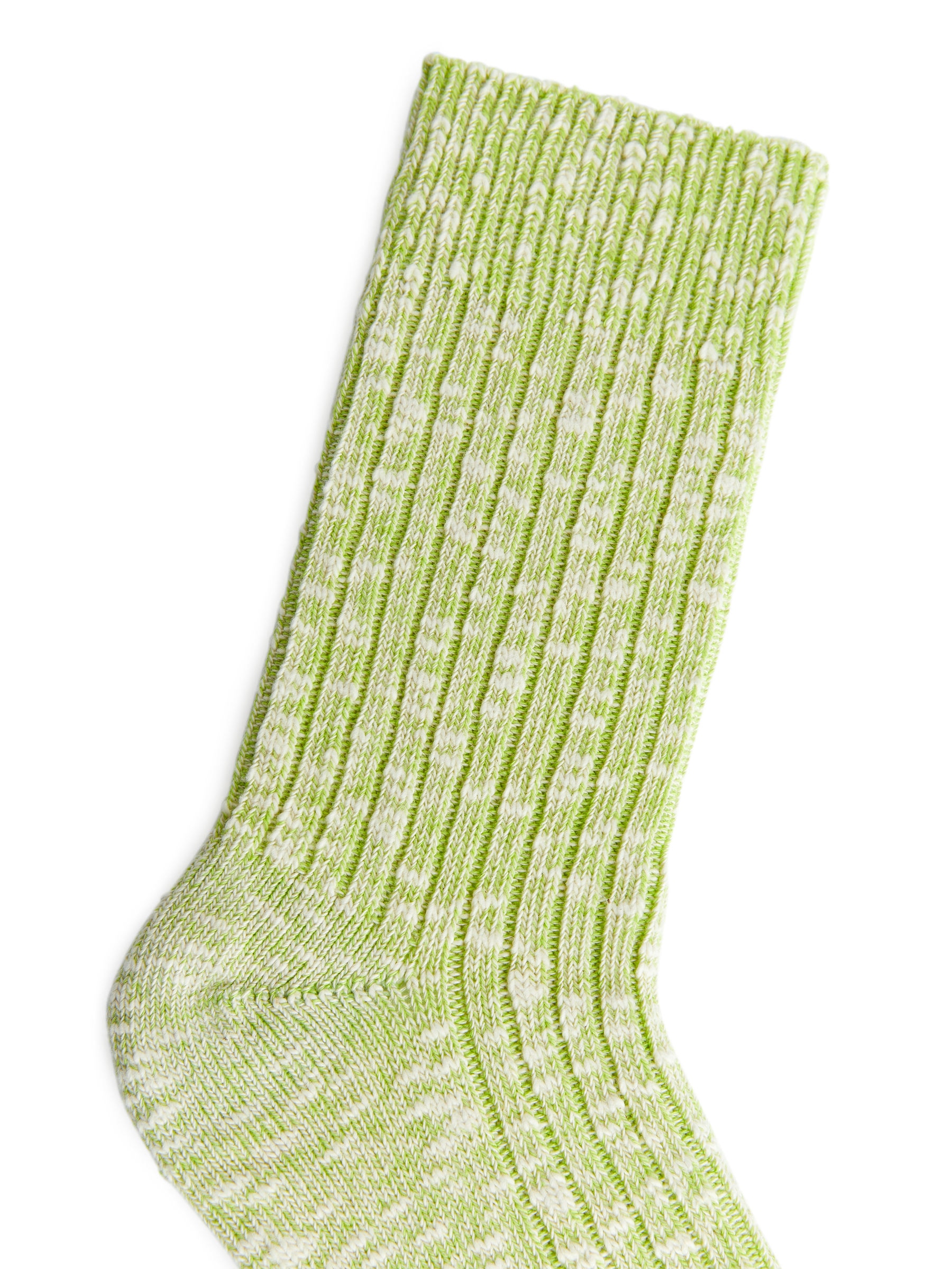 Grobe Stricksocken - Limettengrün meliert - Damen - StillMedia/DescriptiveDetail - 1
