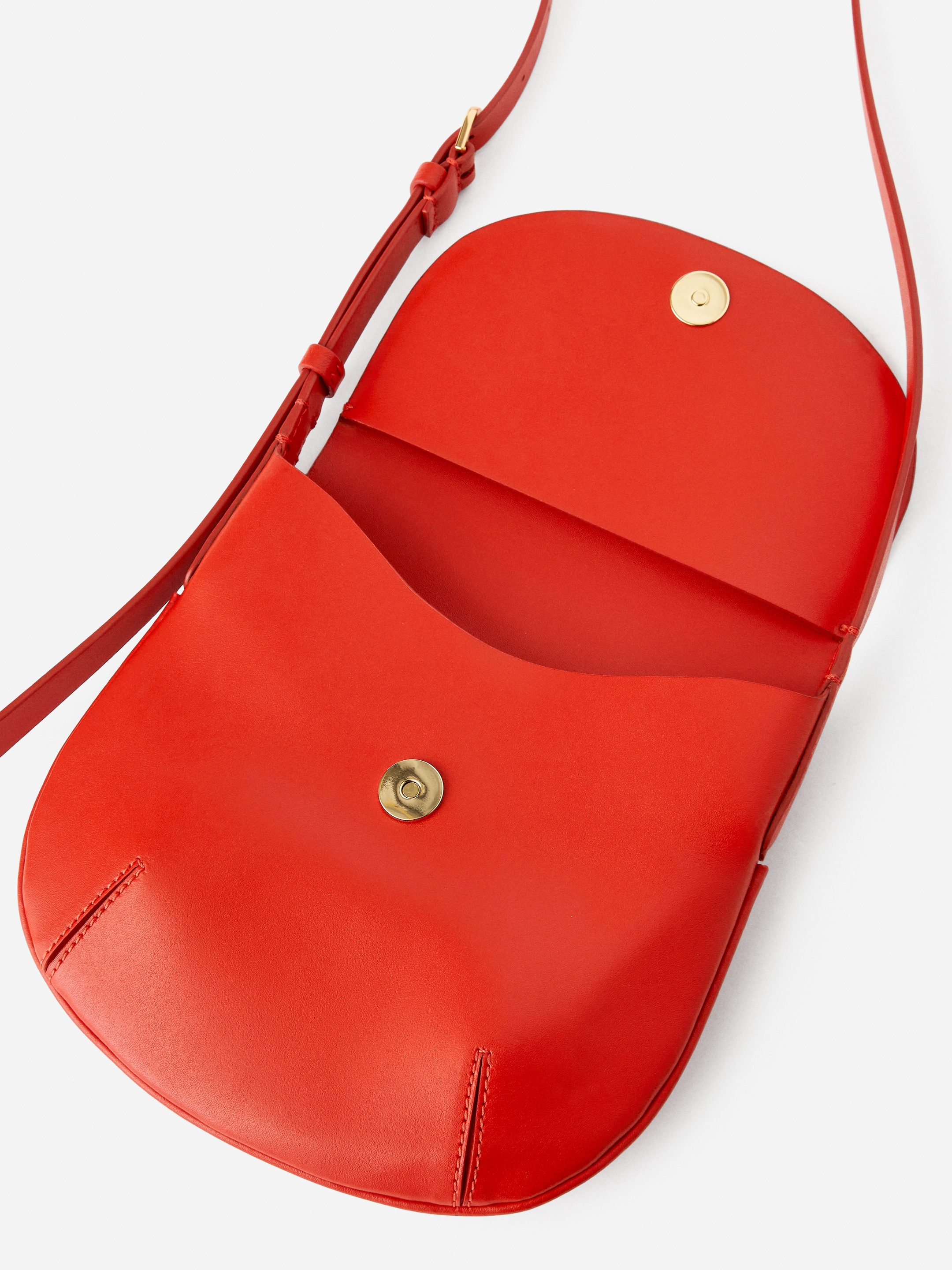 Leather Crossbody Bag - Red - Women - StillMedia/DescriptiveDetail - 2