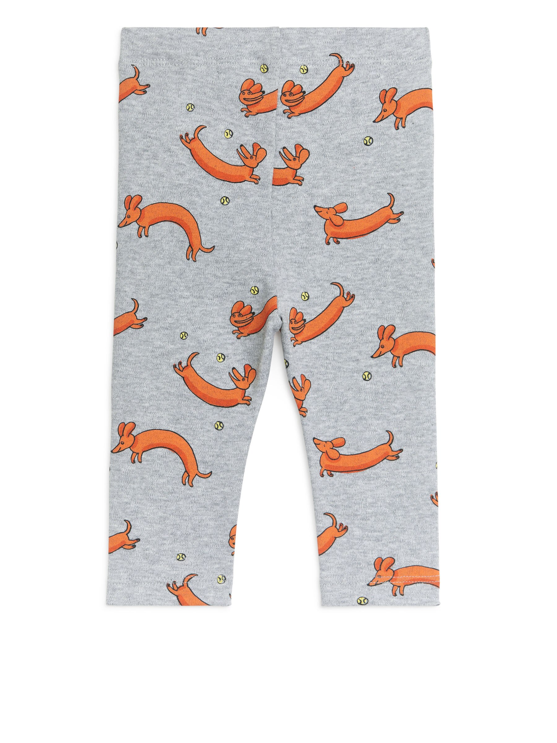 Jerseyleggings - Grau/Hunde-Print - Kinder - StillMedia/DescriptiveStillLife - 1
