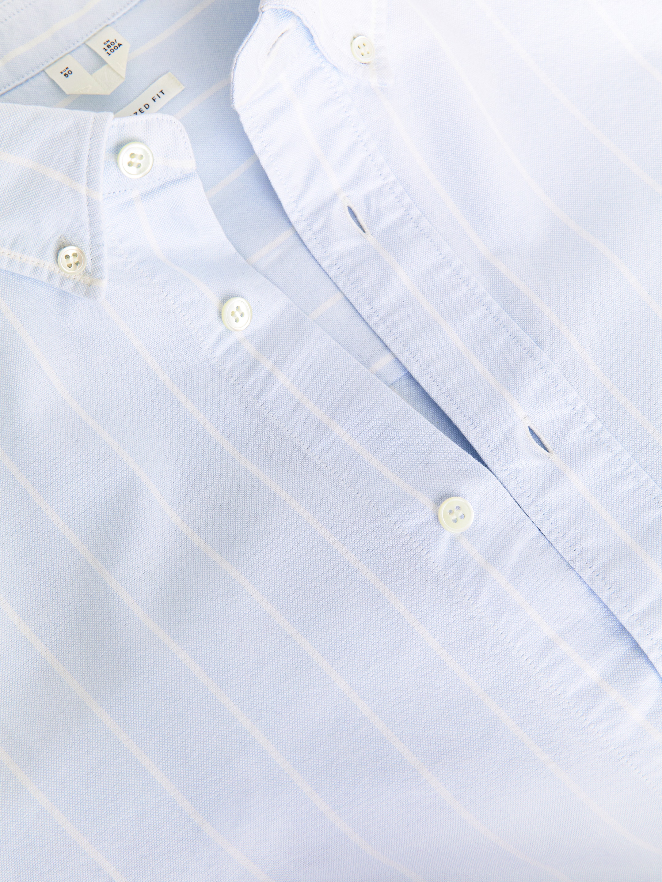 Oversized Oxford Shirt - Blue/White - Oversized - Men - StillMedia/DescriptiveStillLife - 7