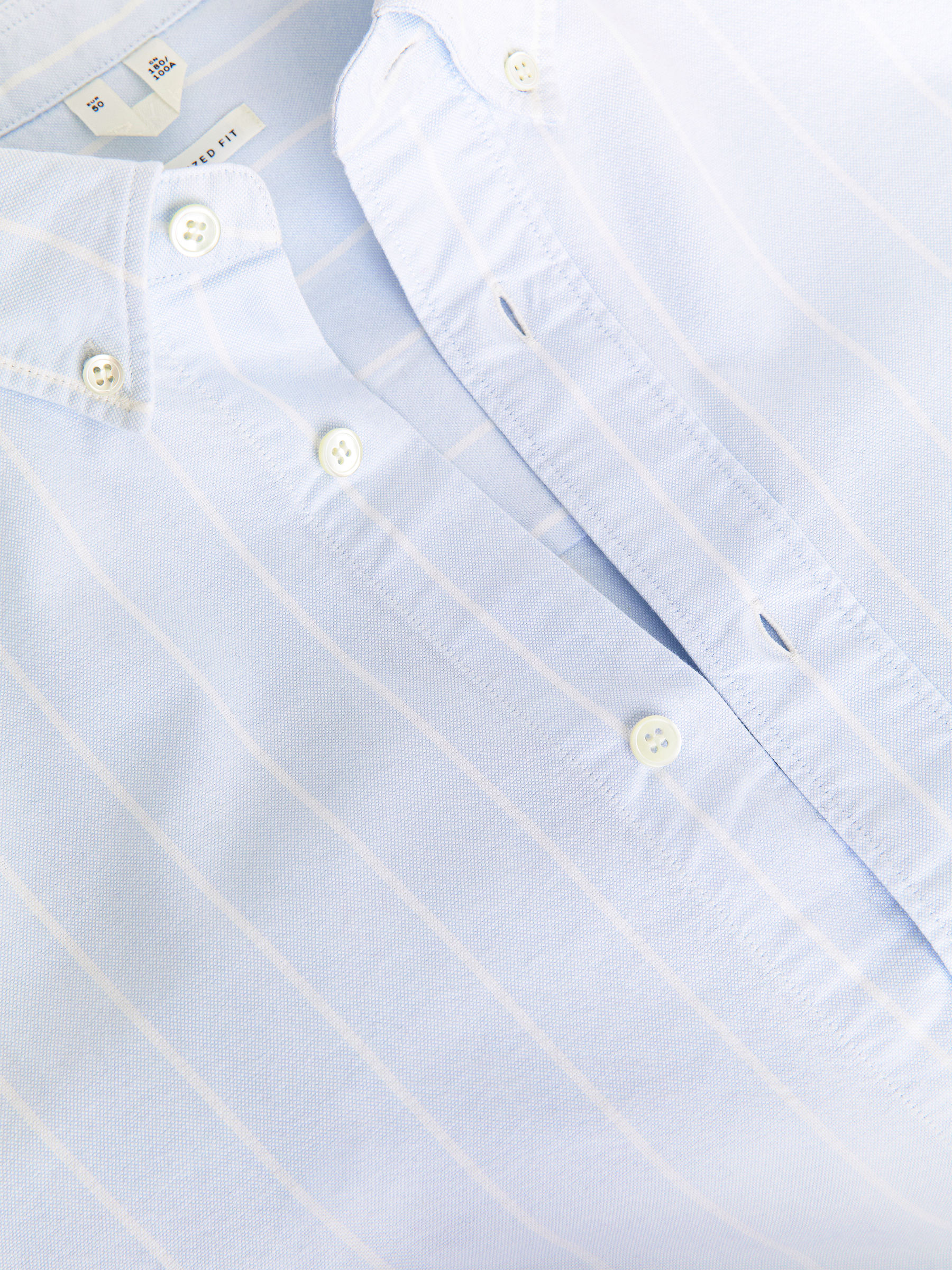 Oversized Oxford Shirt - Blue/White - Oversized - Men - StillMedia/DescriptiveStillLife - 7