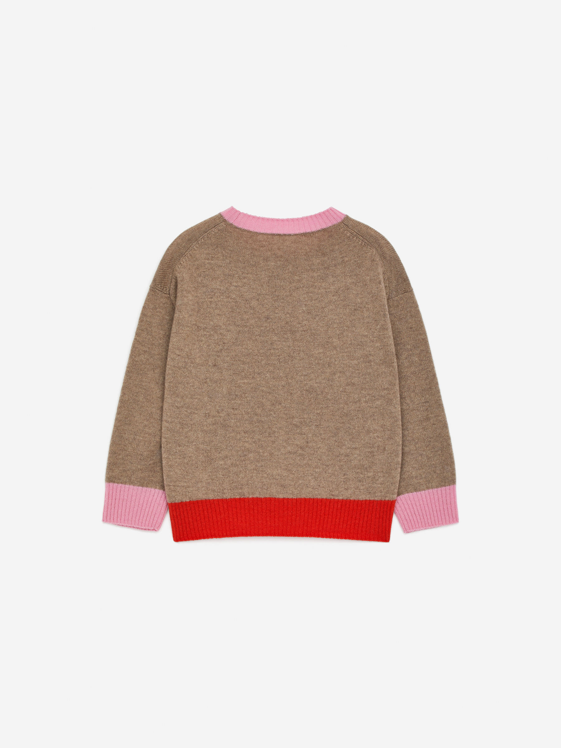 Colour-Block Wool Jumper - Mole/Multi Colour - Relaxed fit - Children - StillMedia/DescriptiveStillLife - 1
