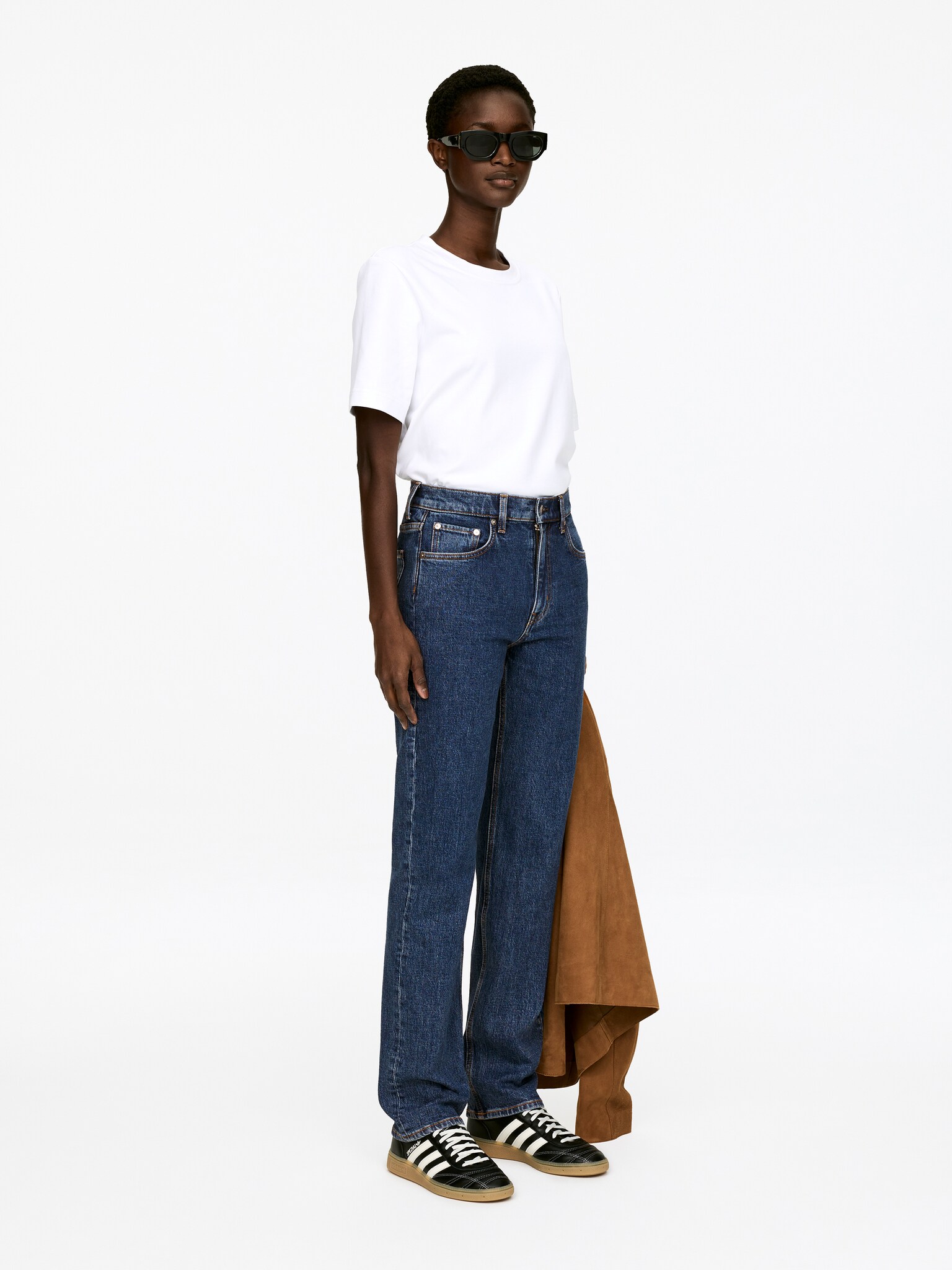 Jade Long Slim Jeans - Bleu/Noir - 6