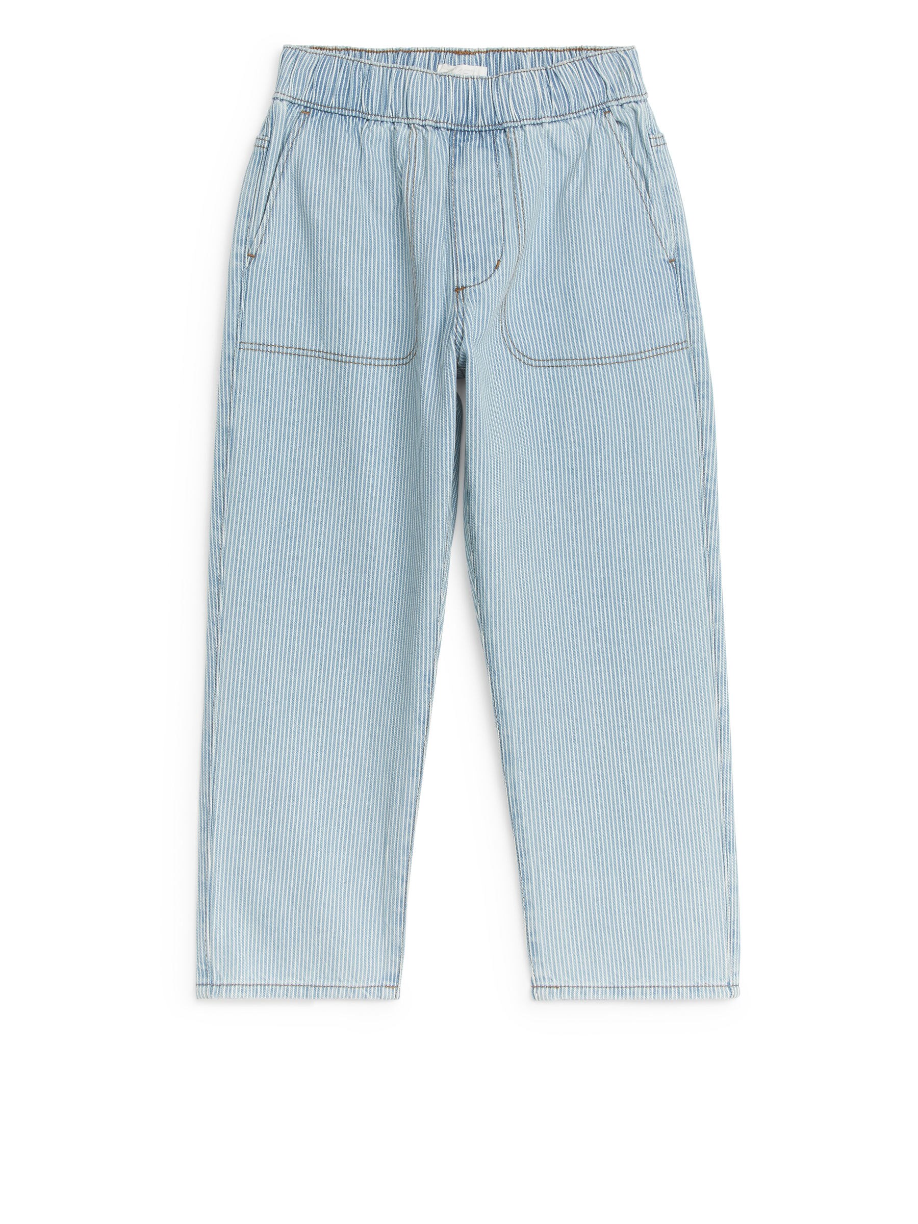 Hickory Stripe Trousers - Light Blue - Relaxed fit - Children - StillMedia/DescriptiveStillLife - 2