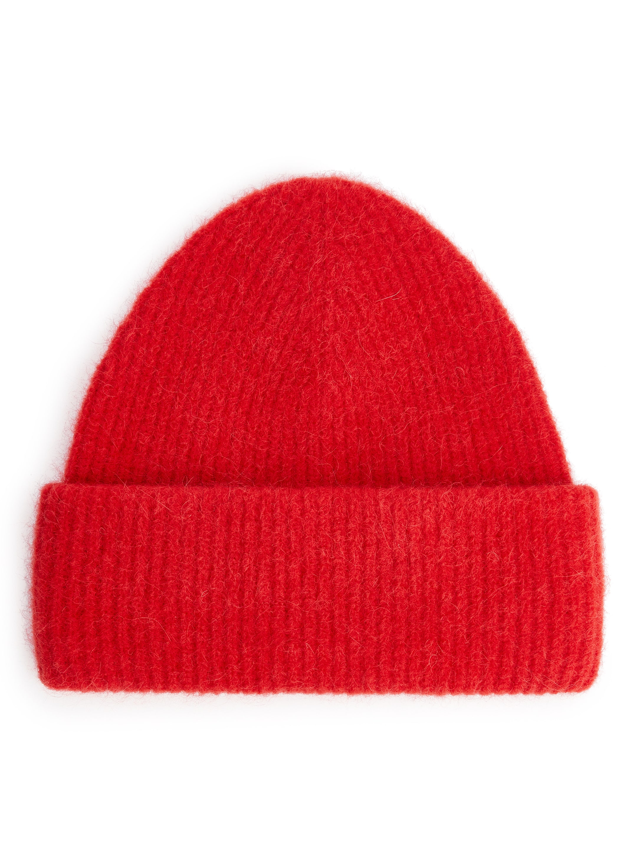 Gorro de mezcla de lana de alpaca-Red-8554