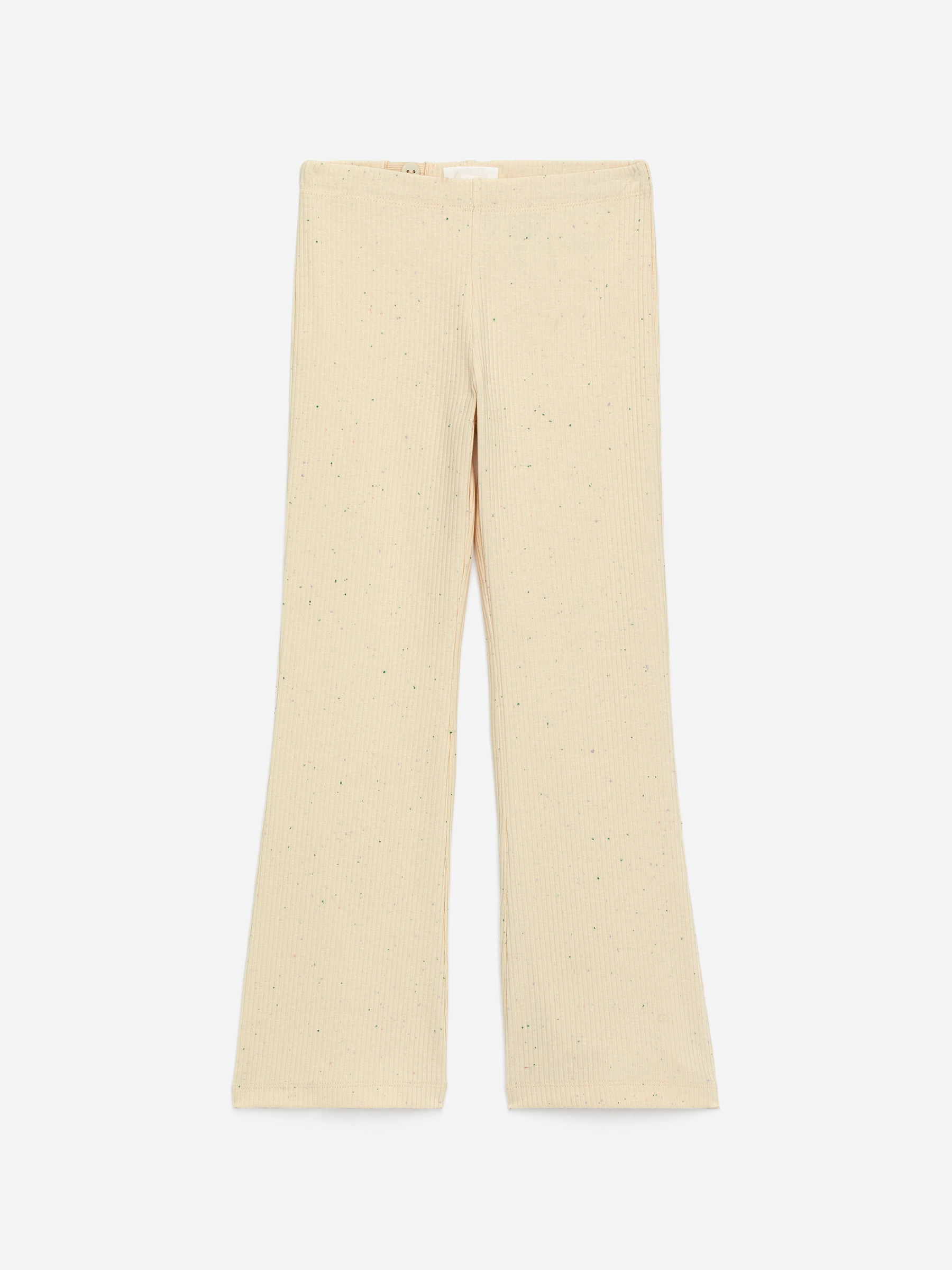 Flared Rib Leggings-#DCD6C7-15906
