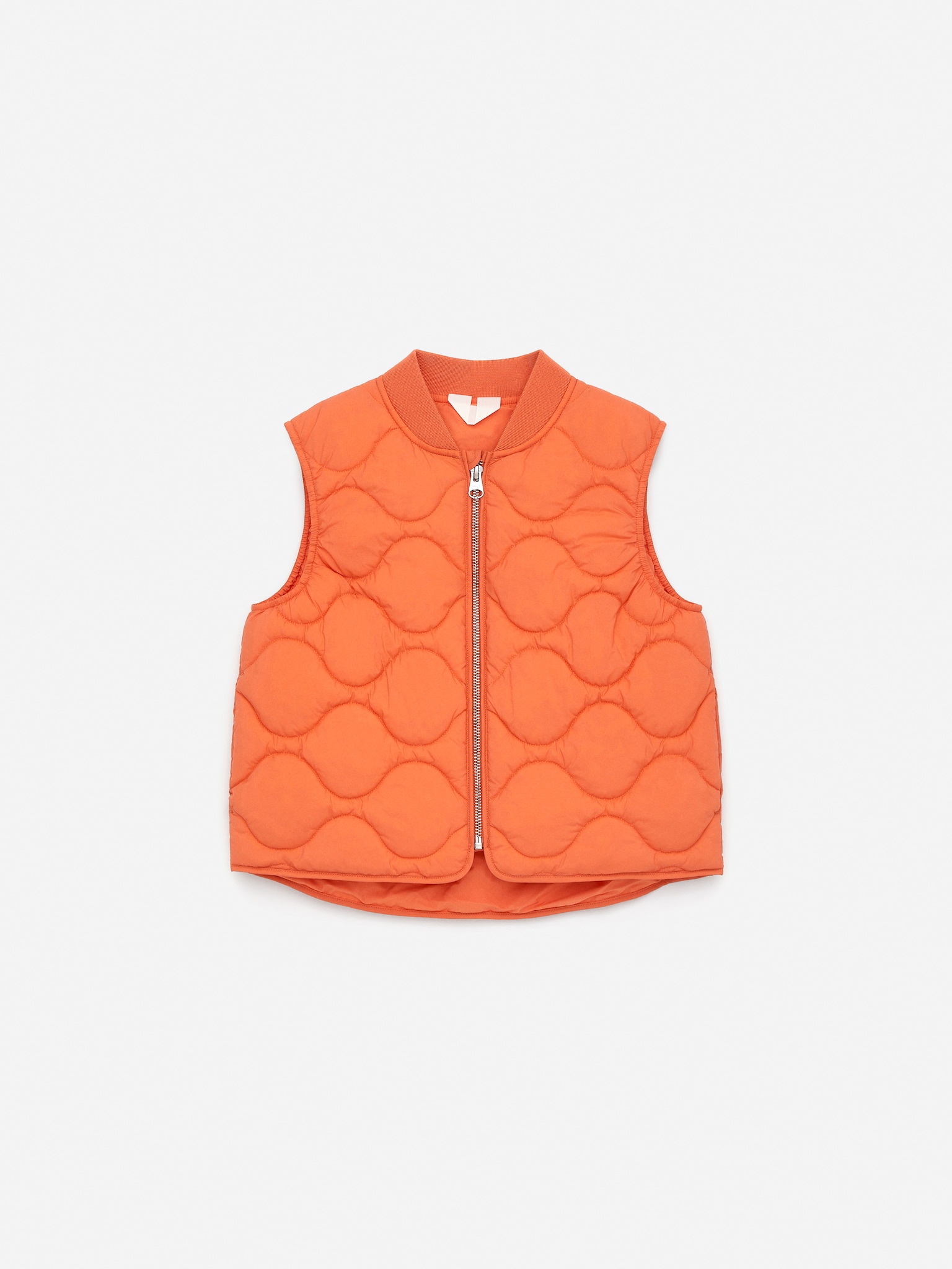 Quilted Vest - Orange