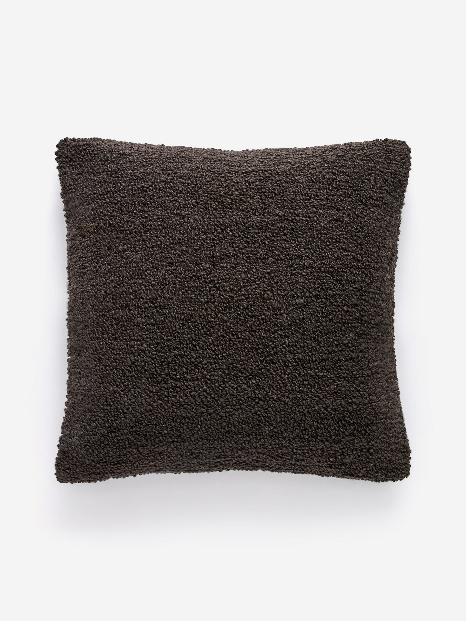Funda de cojín de lana tejida a mano - Marrón oscuro/Beige - 3