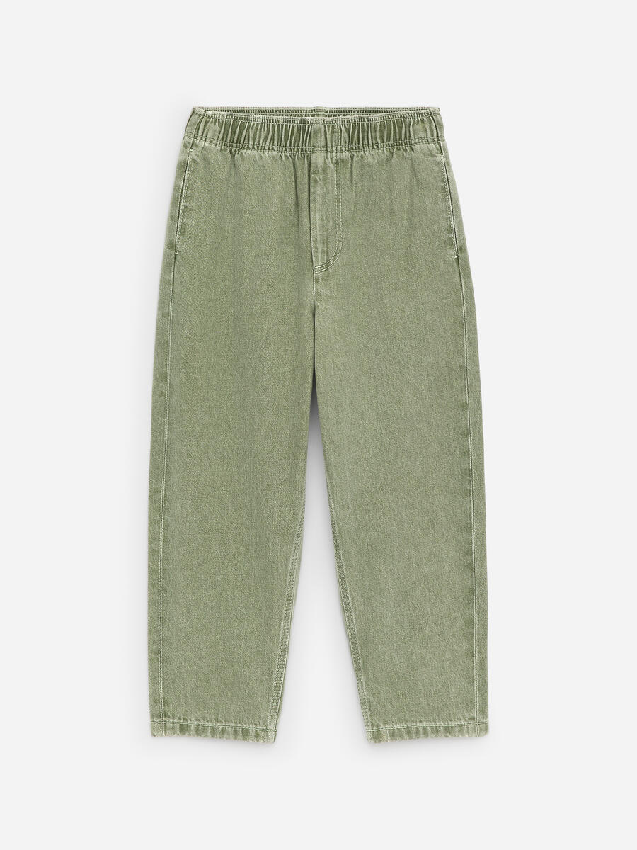 ARKET Girls  Relaxed Barrel Trousers Green,  size 110
