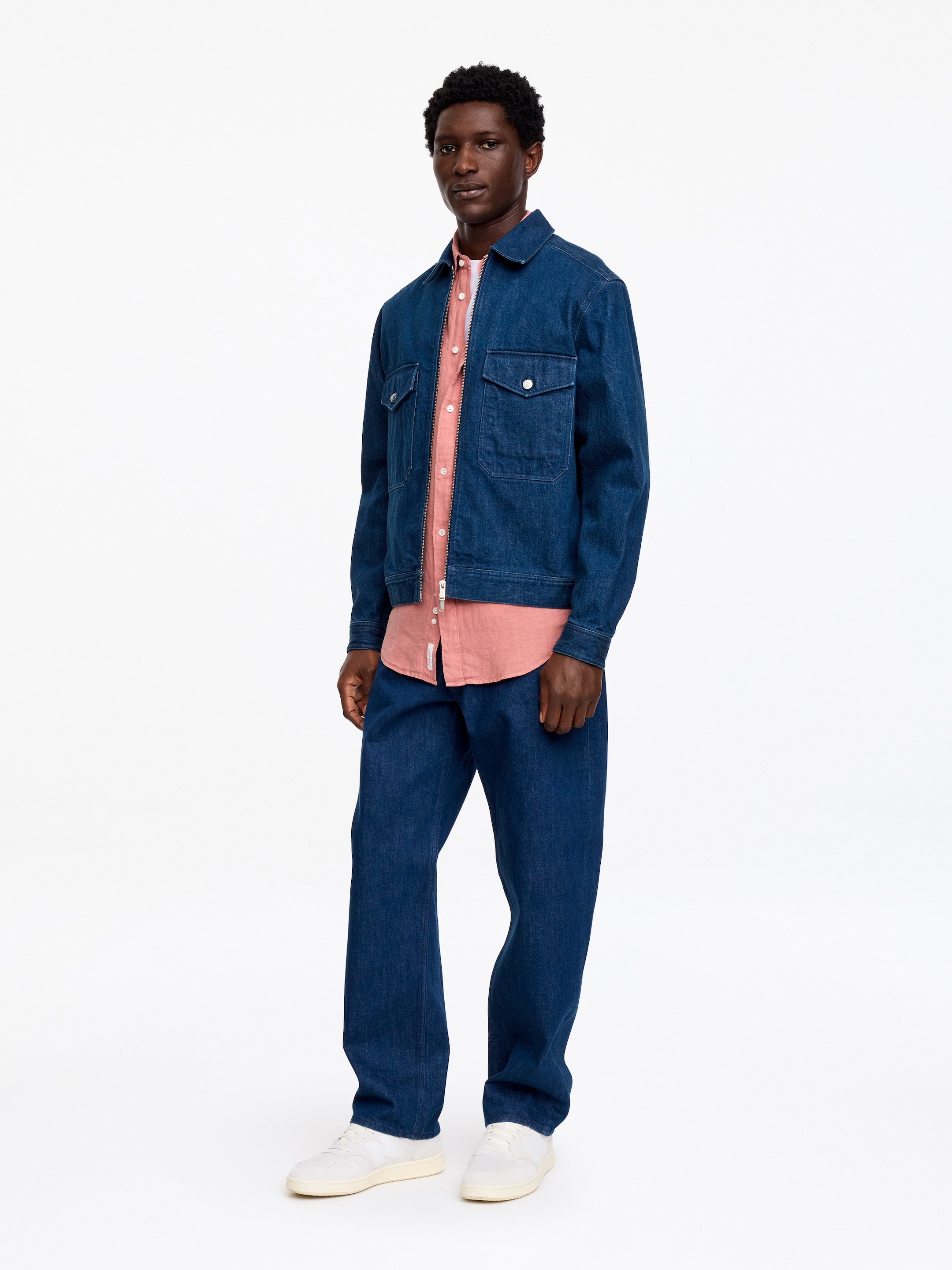 Camisa de lino holgada - Rosa oscuro empolvado - Corte relajado - Men - StillMedia/Lookbook - 4