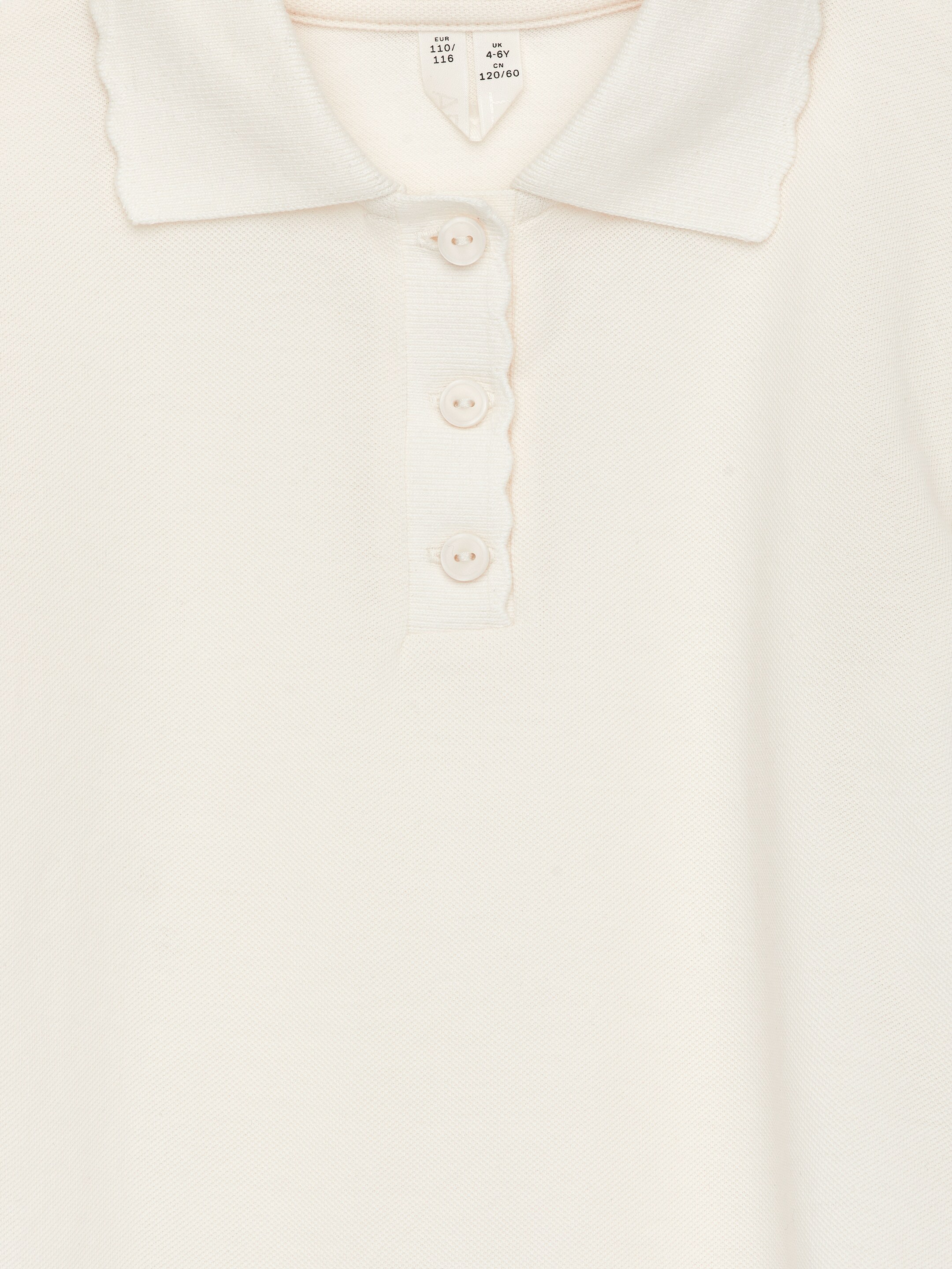Se større billede: Poloshirt med tungekanter - Råhvid - BØRN | H&M DK 3