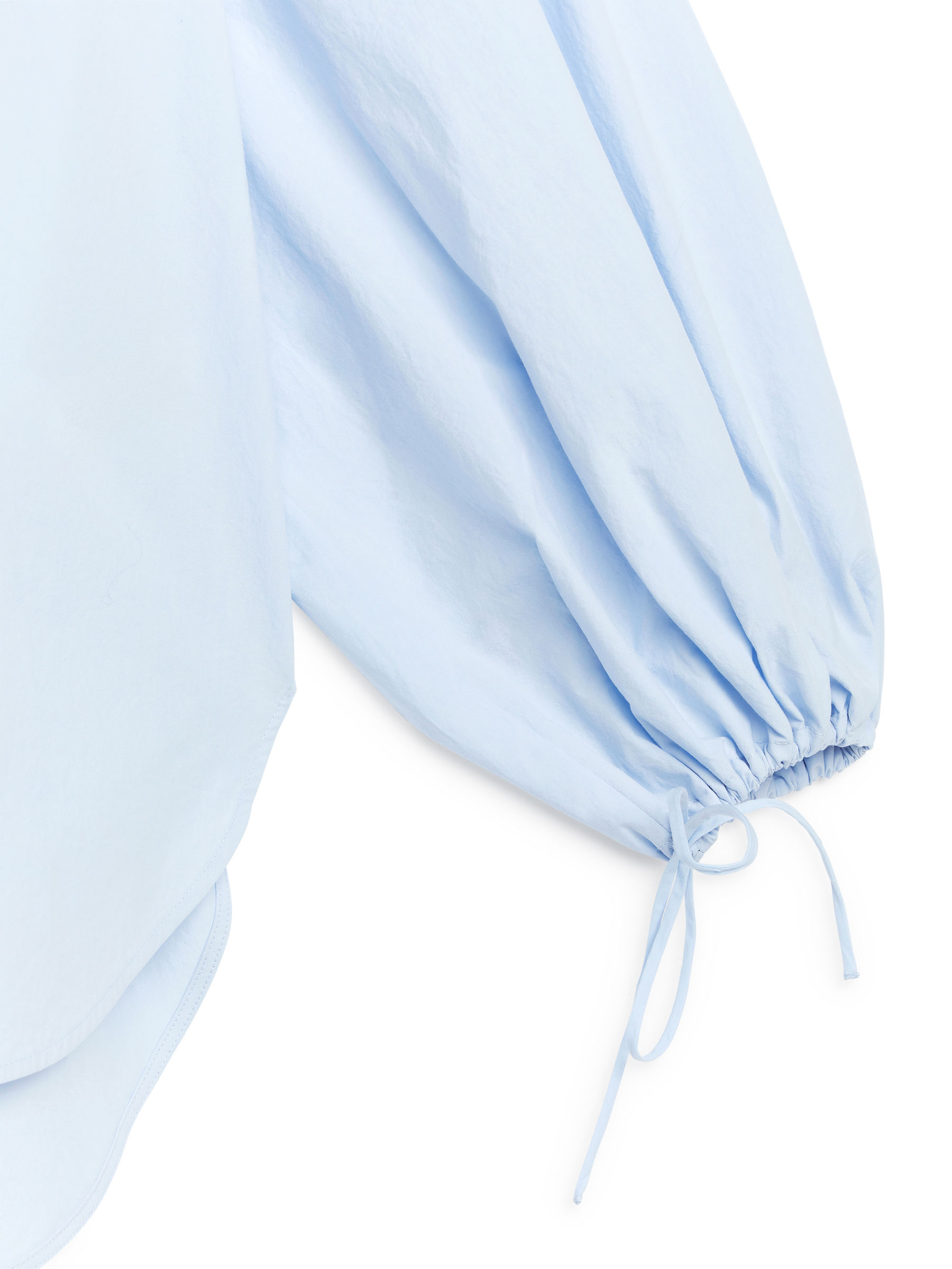 Puff-Sleeve Blouse - Light Blue - Loose fit - Women - StillMedia/DescriptiveDetail - 1