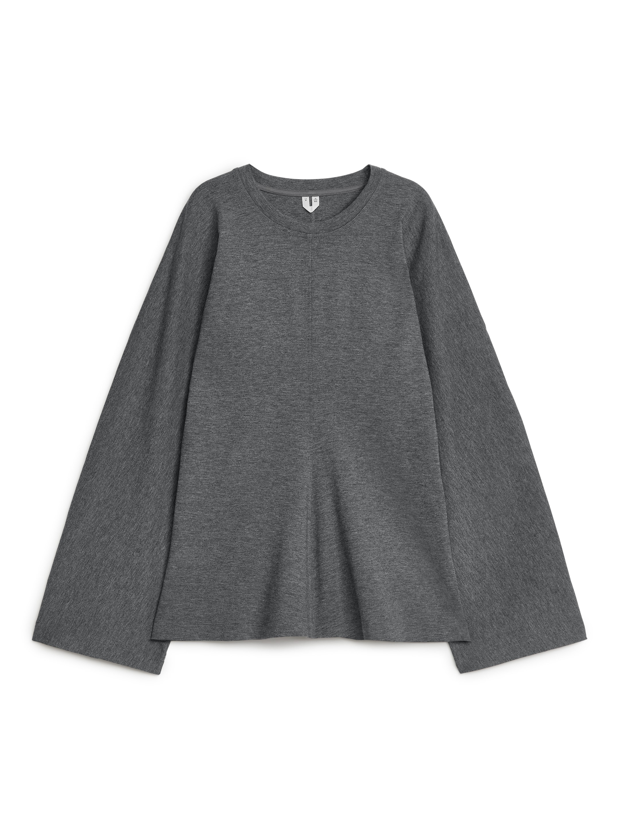 Sweatshirt i merinoull - Grå - Regular fit - Women - StillMedia/DescriptiveStillLife - 1