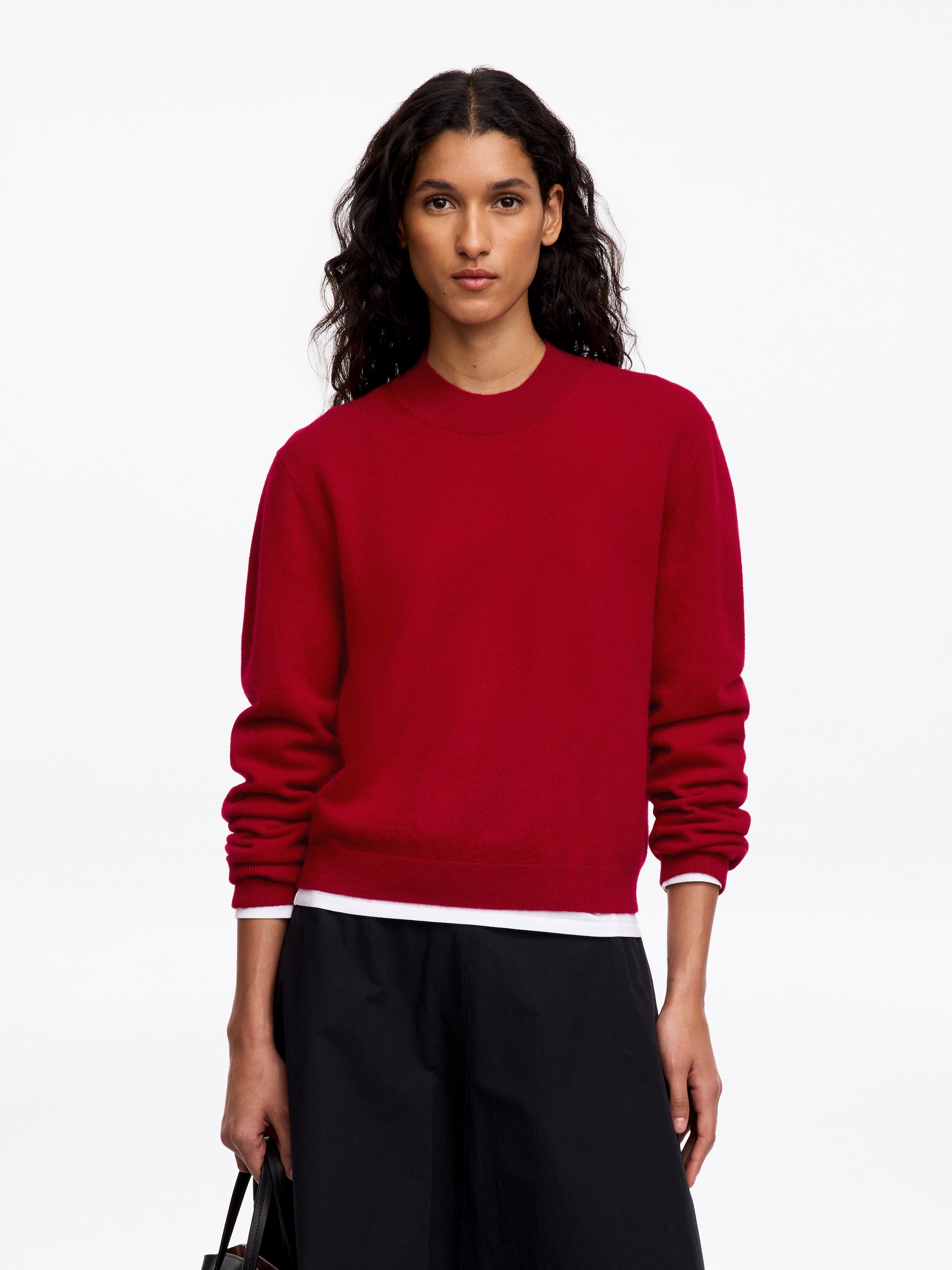Soft Merino Wool Jumper-Red-20200
