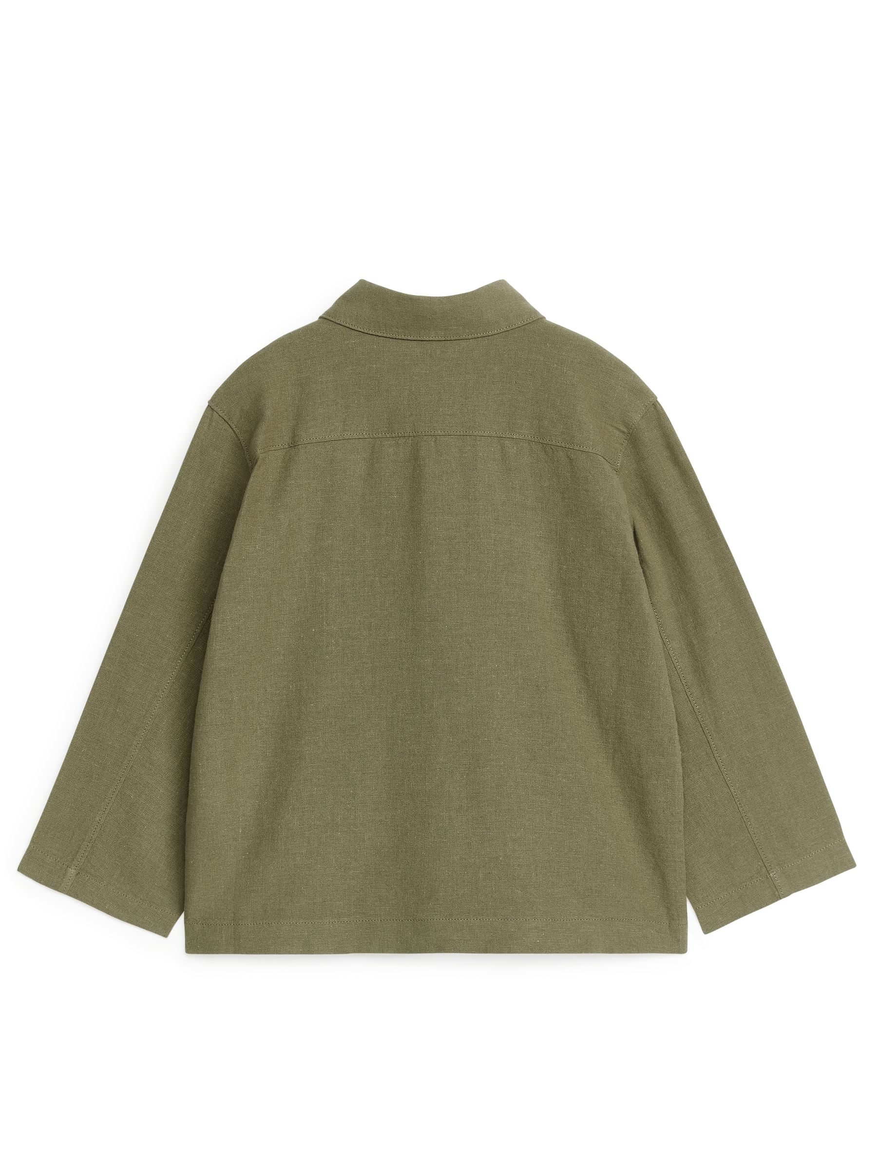 Lockeres Overshirt aus Baumwoll-Leinen-Mischung - Khaki - Relaxed Fit - Kinder - StillMedia/DescriptiveStillLife - 1