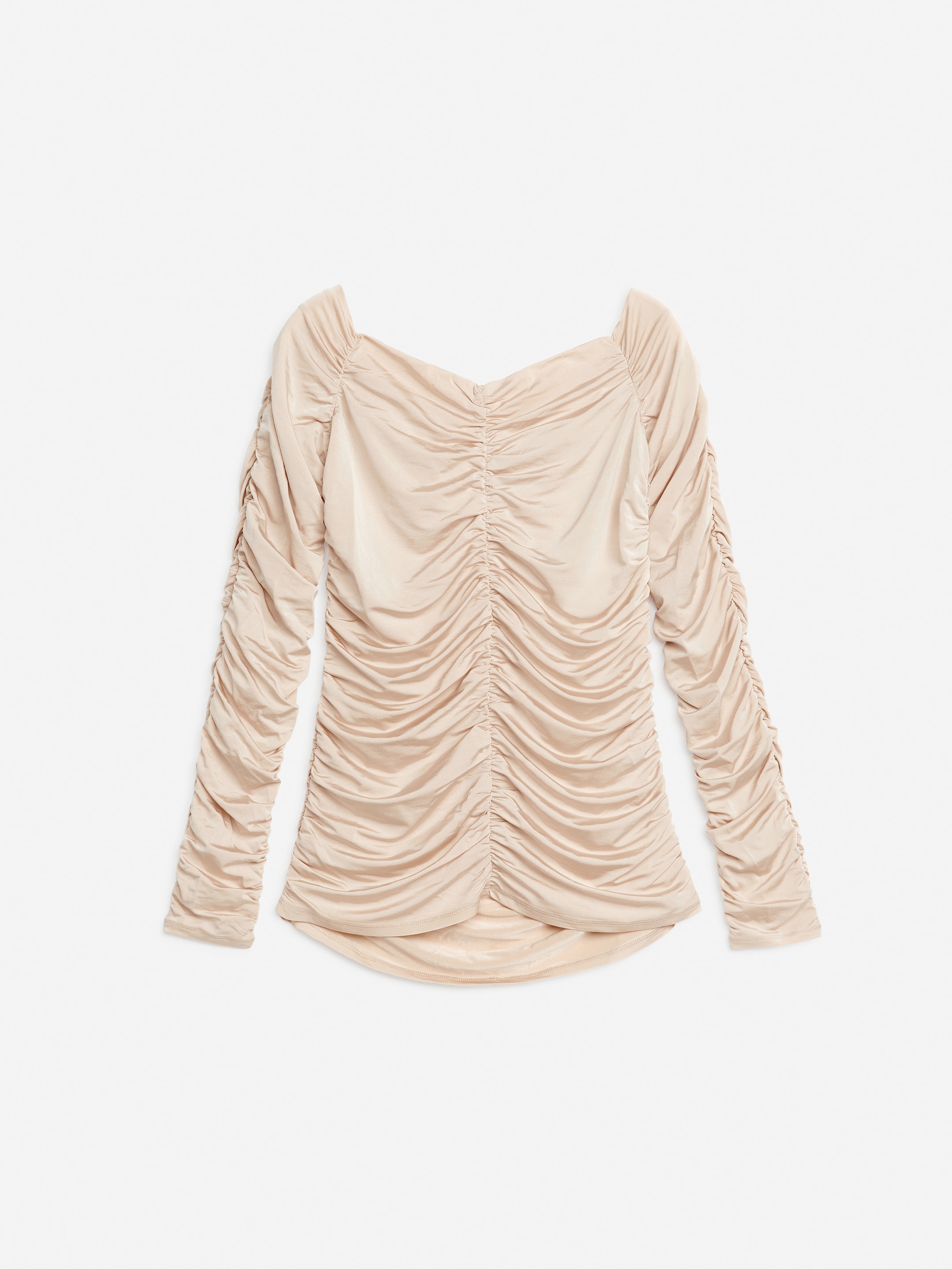 View larger image: Gathered Top - Beige - Ladies | H&M GB 1