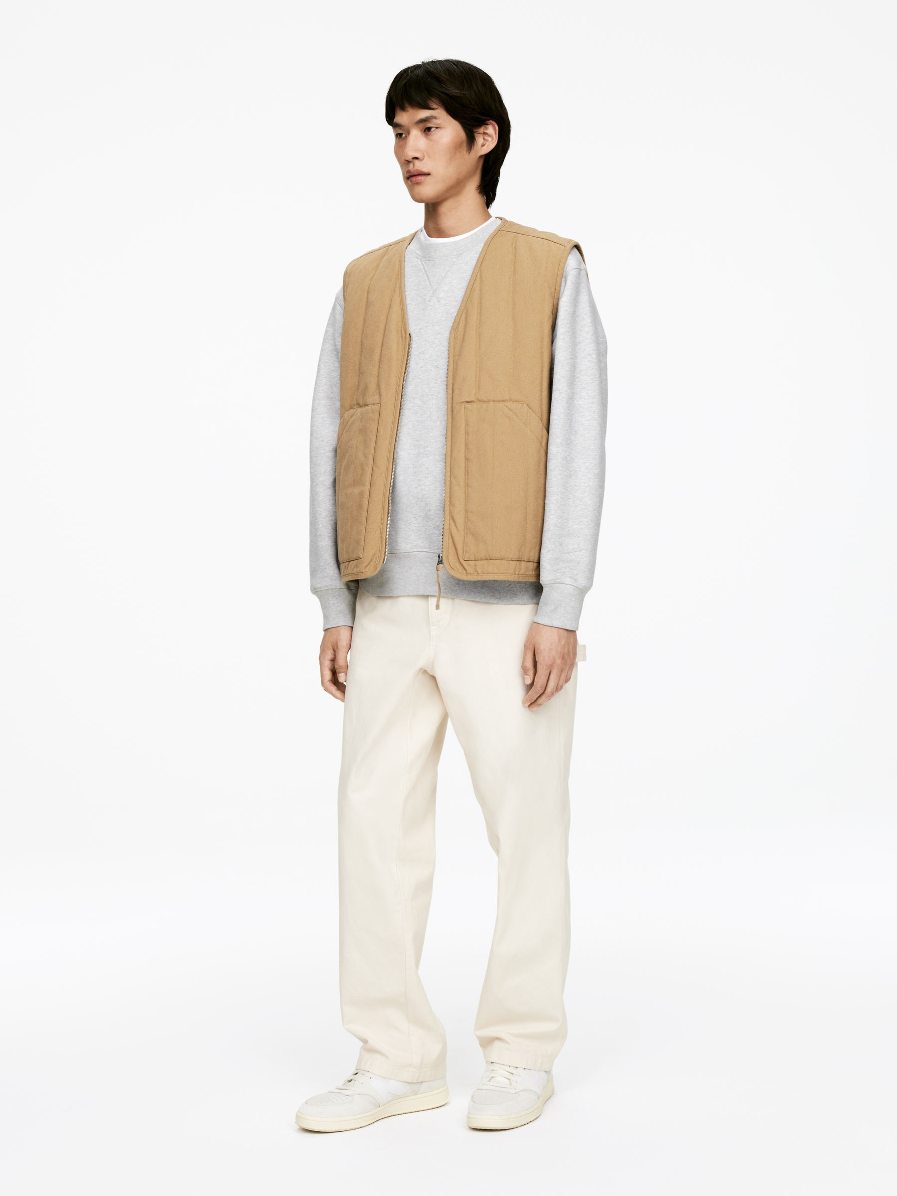 Loose-Fit Sweatshirt - Grey Melange - Loose fit - Men - StillMedia/Lookbook - 4