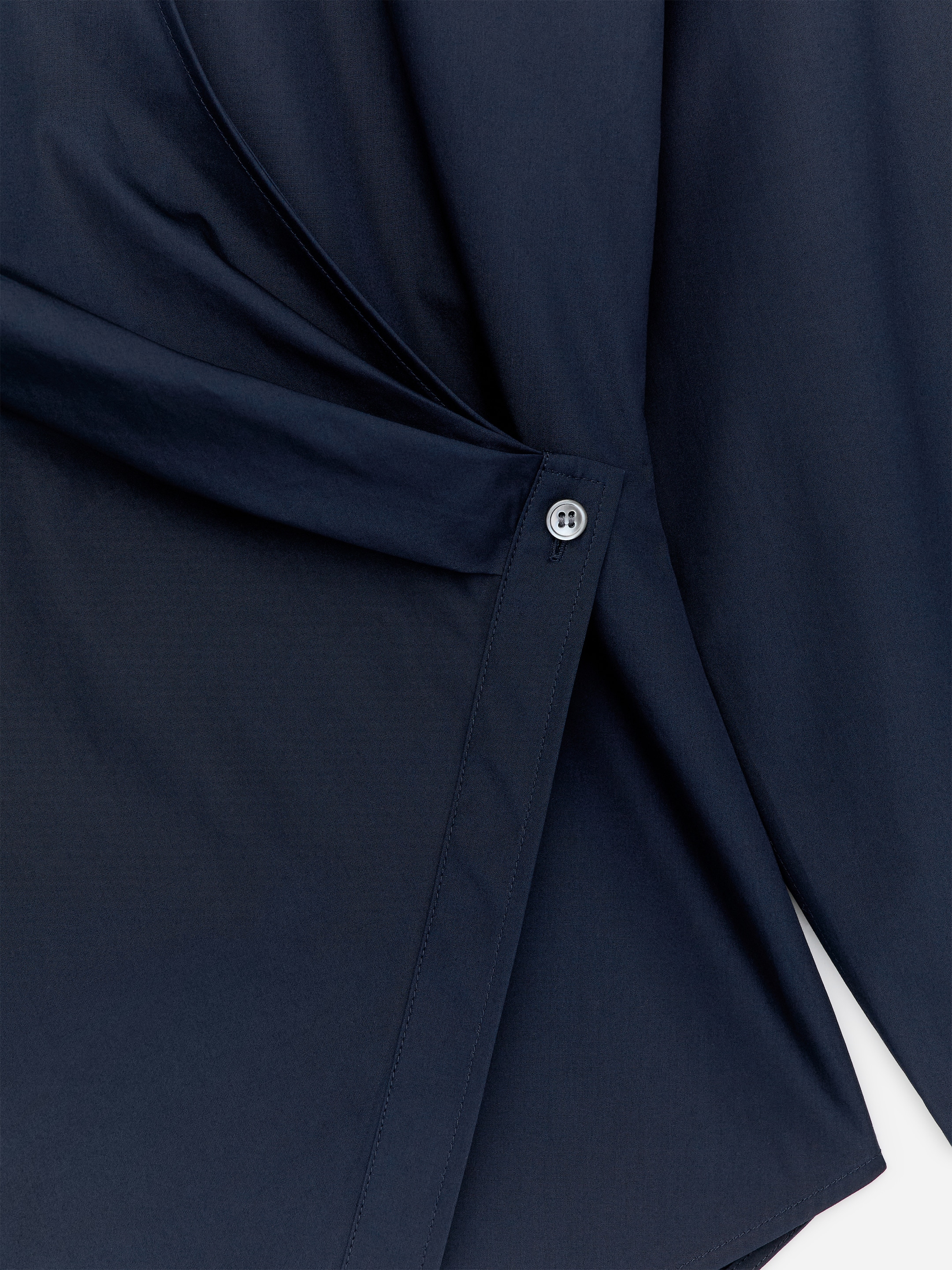 Wrap Shirt - Dark Blue - Slim fit - Women - StillMedia/DescriptiveDetail - 1